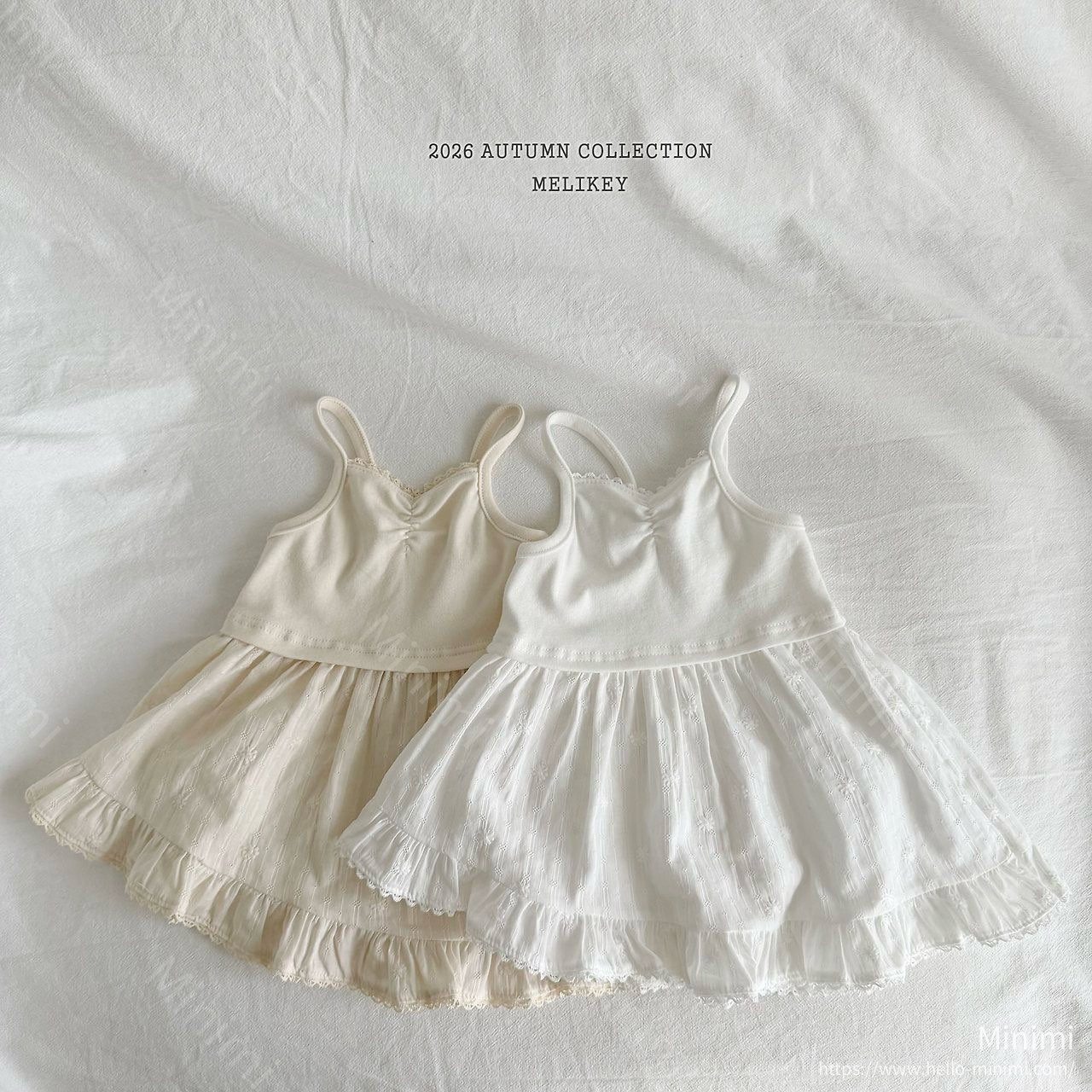 Melikey Ballet Frill Sleeveless Dress - 韓國童裝代購主圖