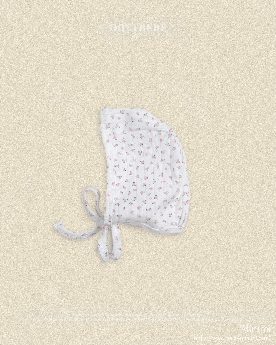 oott bebe Coco Flower Bonnet 細節圖 2