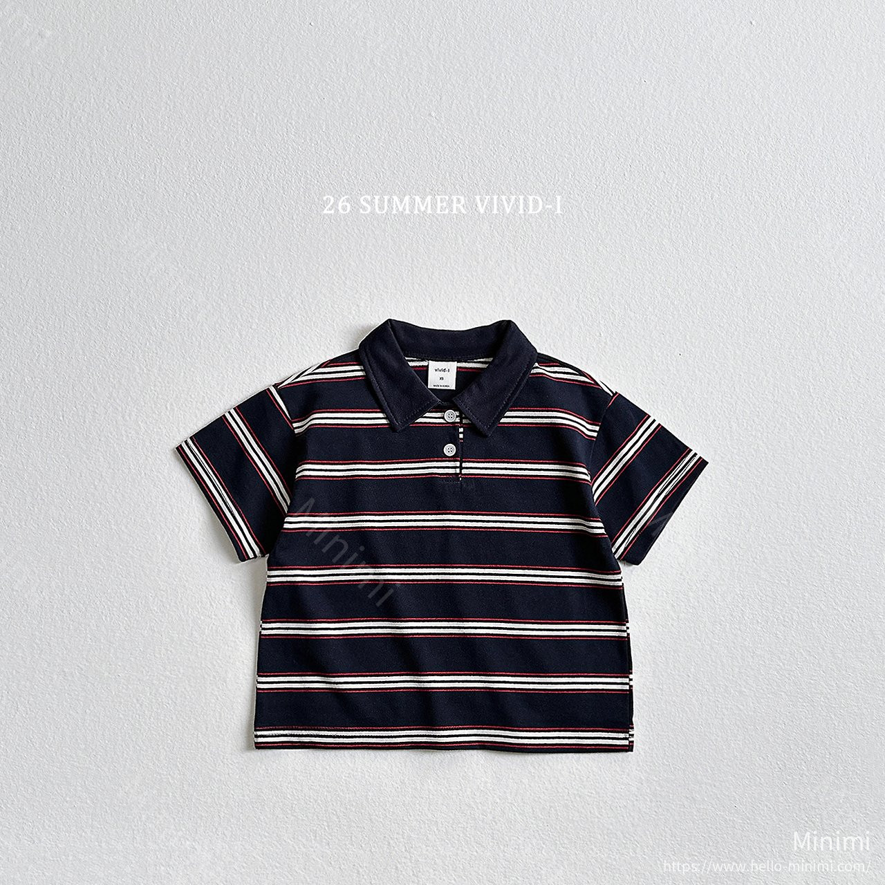 VIVID-I Multi Collar Striped T-Shirt 細節圖 4