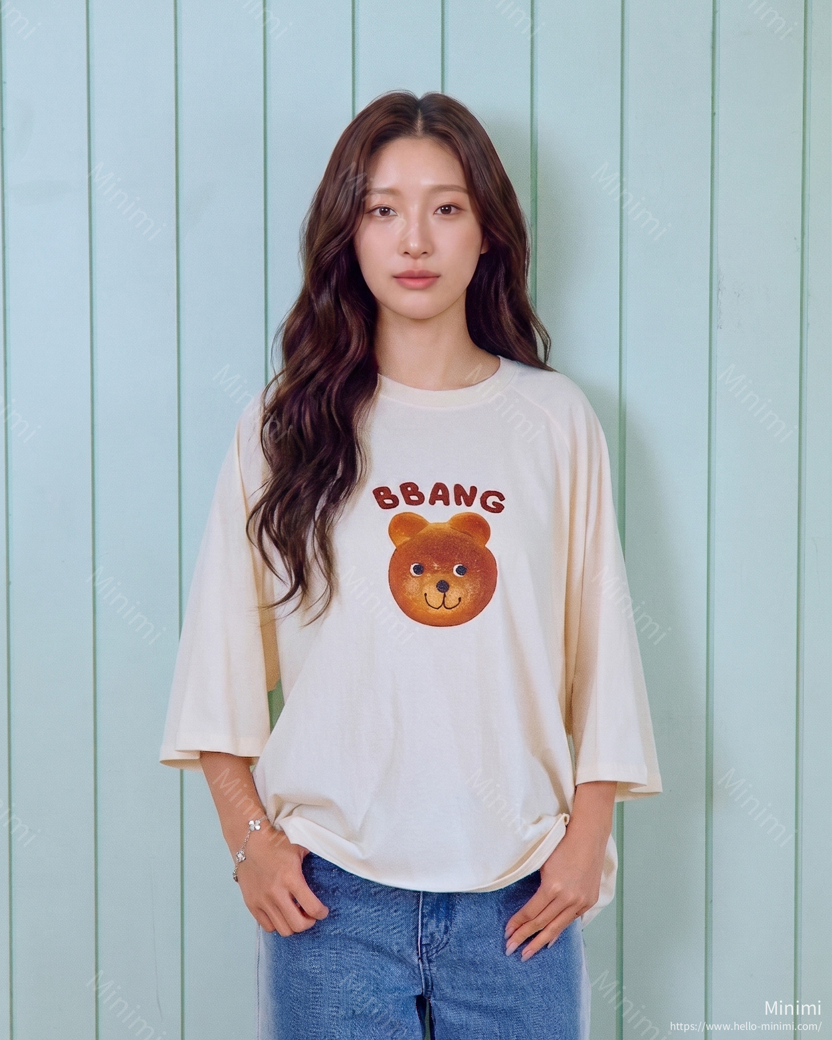 oott bebe Bread Raglan T-shirt (Adult) 細節圖 1
