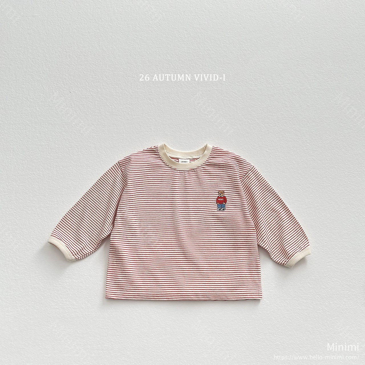 VIVID-I Signature Bear Stripe T-shirt 細節圖 3