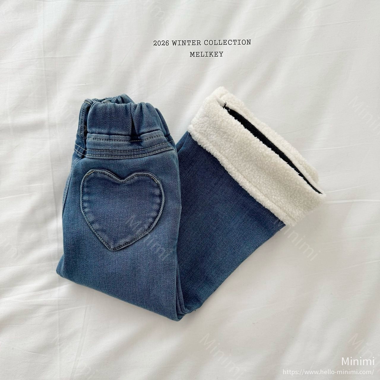 Melikey Wool Denim Heart Bootcut 細節圖 26