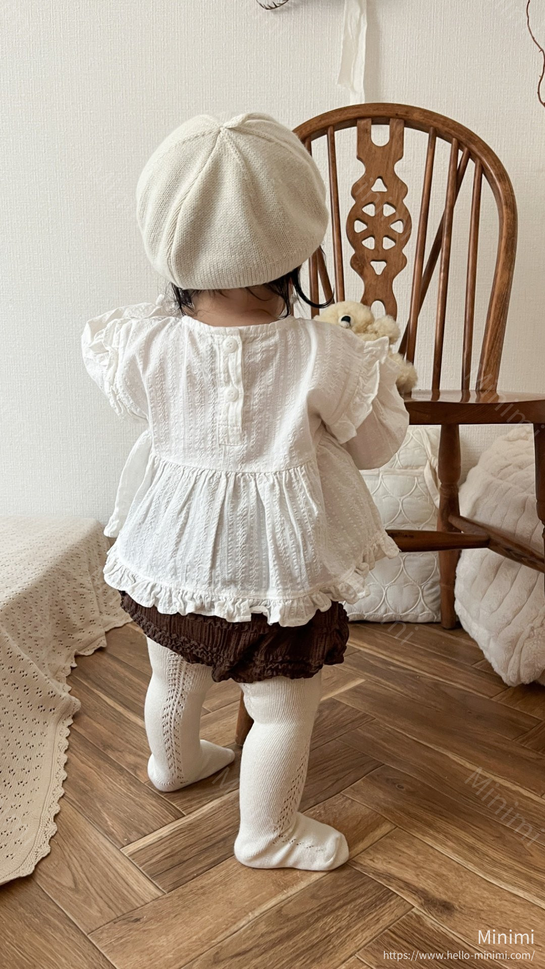 mimi-market Shoulder Frill Blouse 細節圖 5