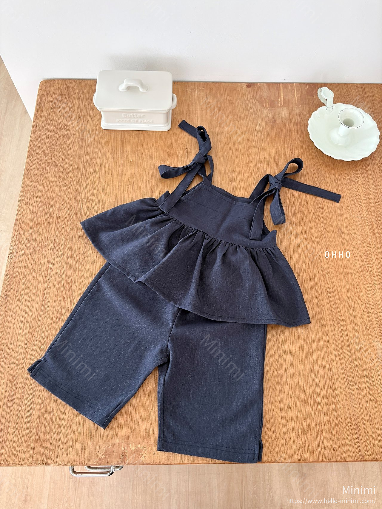 OHHO Soft Denim Capri Pants 細節圖 3