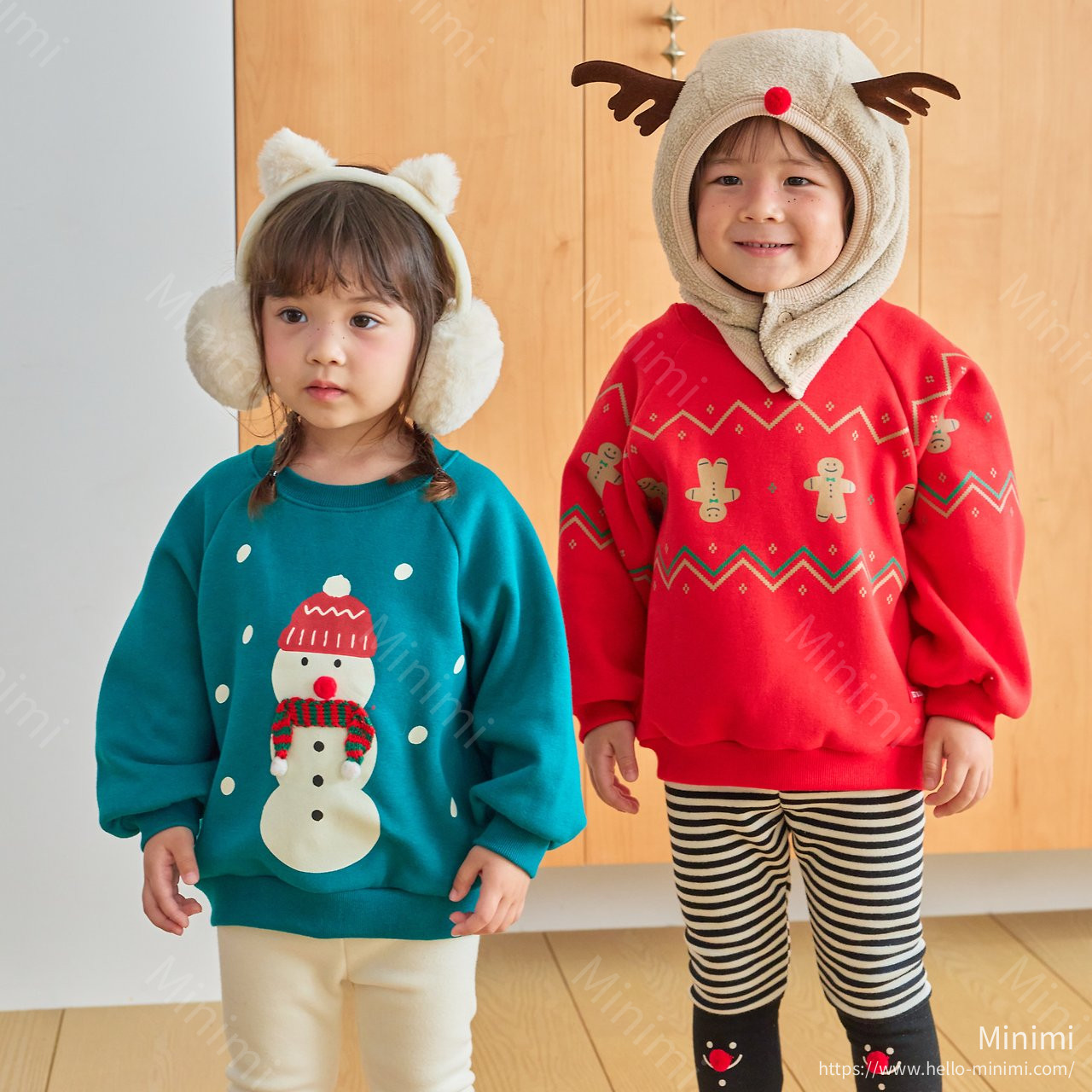 1st BLUE Christmas Rudolph Cookie Sweatshirt 細節圖 14