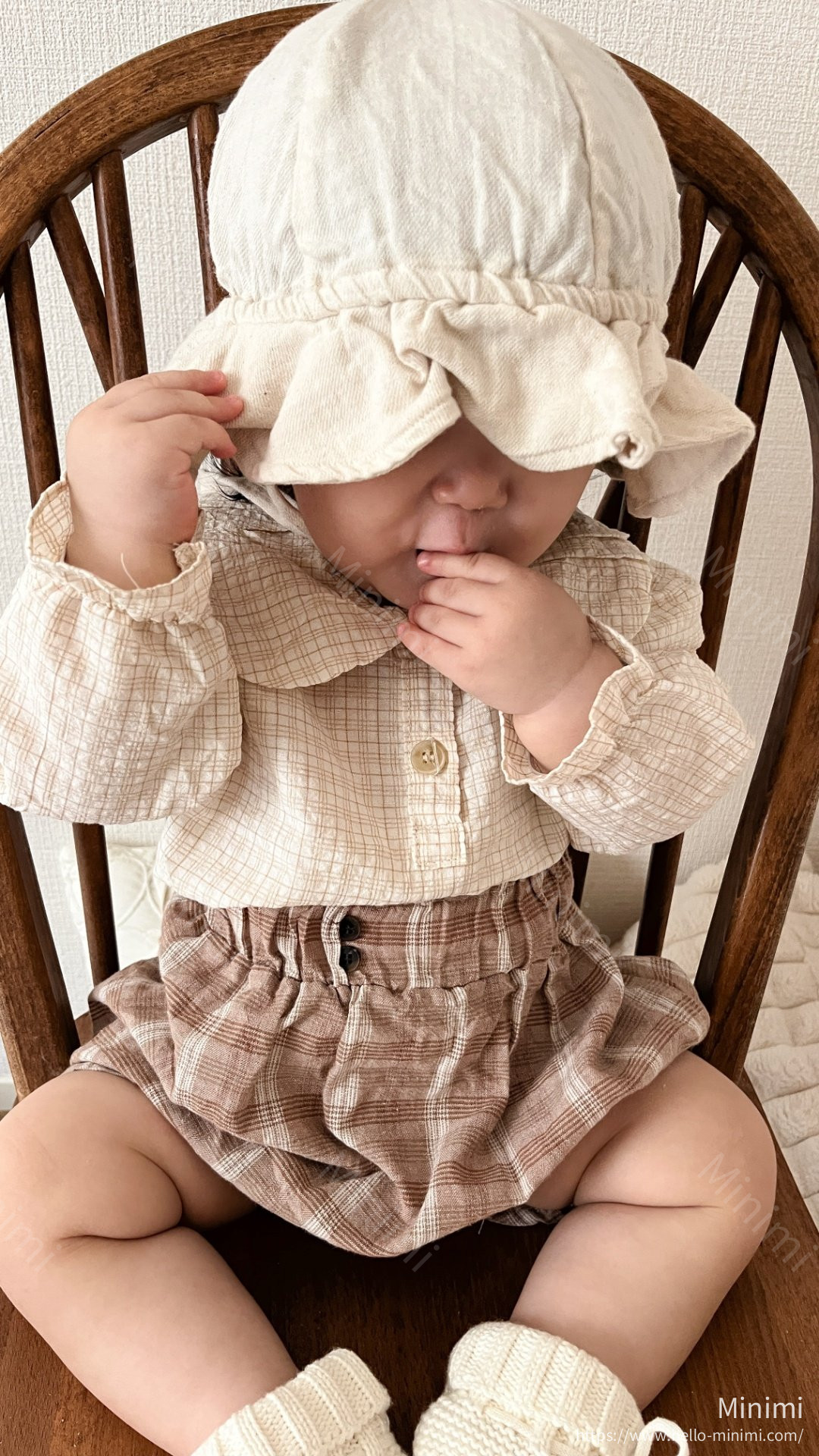 mimi-market Check Balloon Blouse 細節圖 6