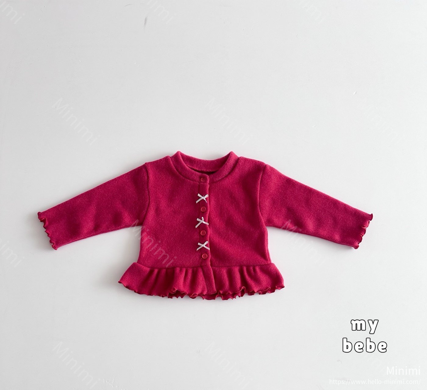 my_bébé Winter Frill Ribbon Cardigan 細節圖 11