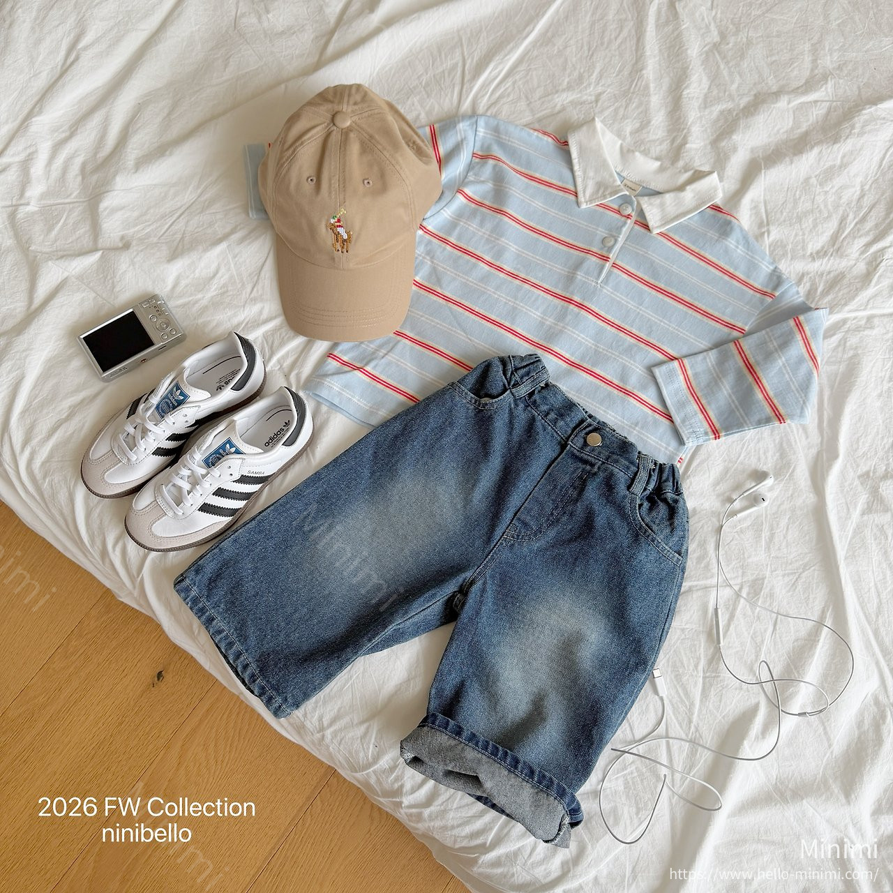 ninibello Milky Stripe Collar T-shirt 細節圖 7