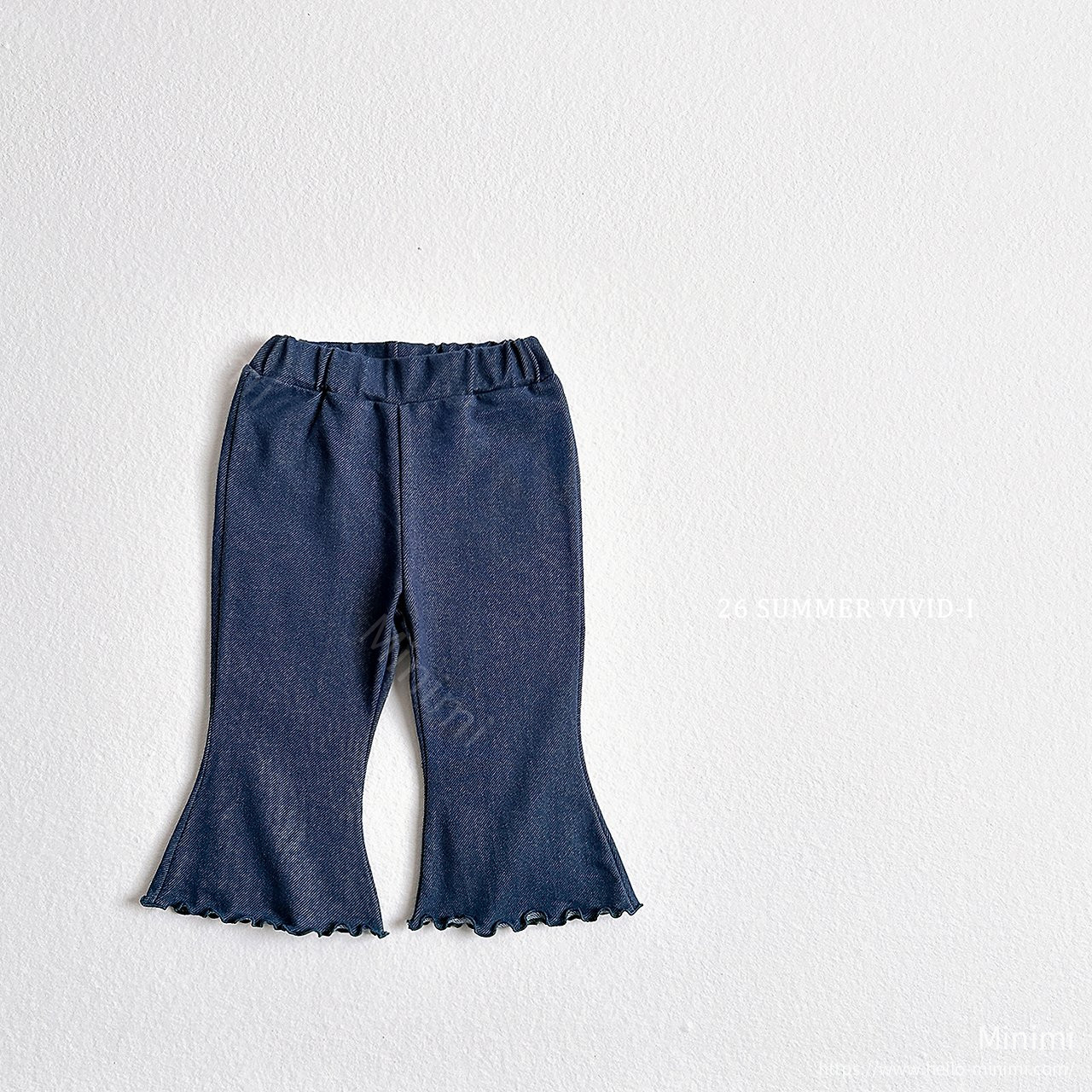 VIVID-I Summer Indigo Flared Cropped Pants 細節圖 2
