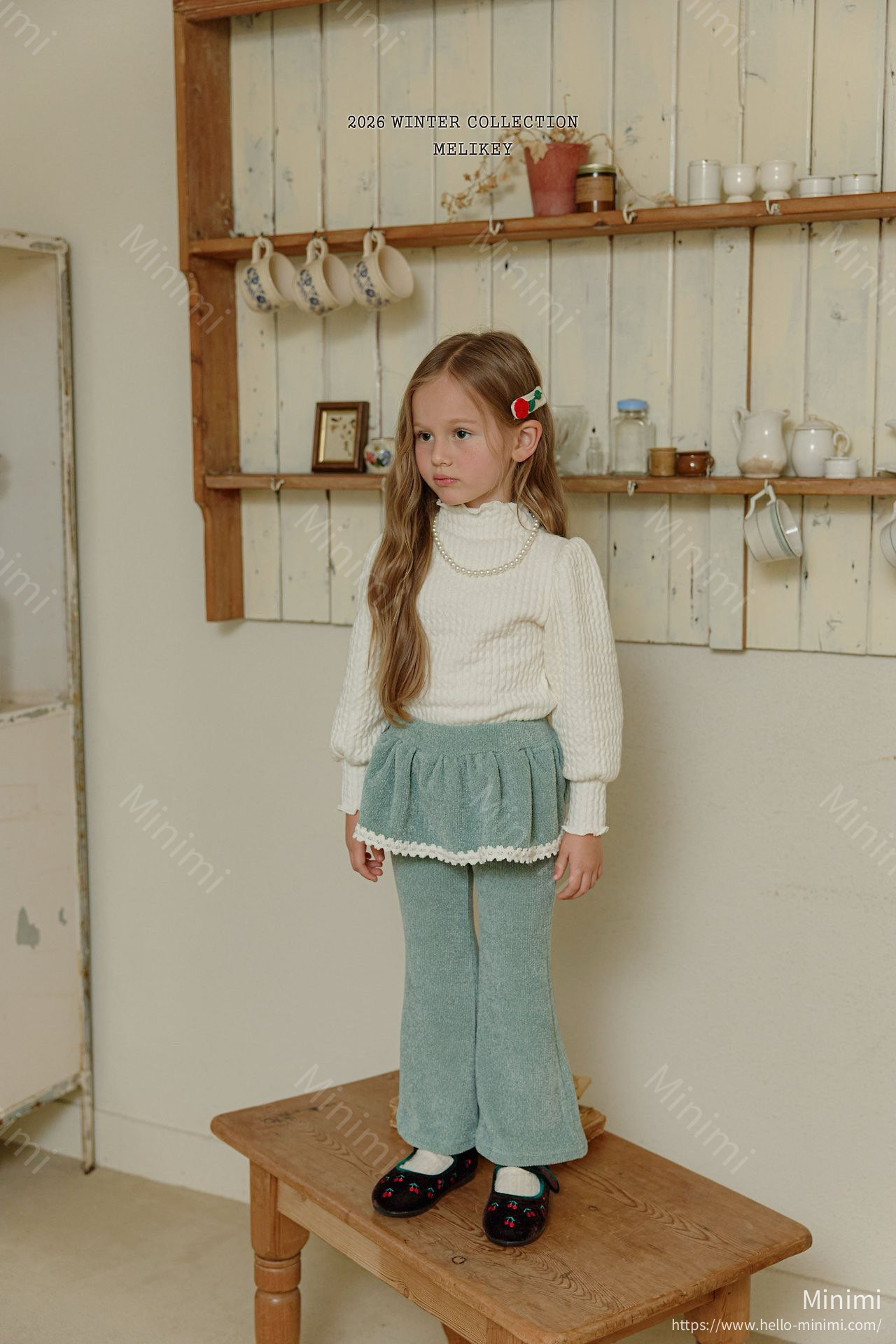 Melikey Frill Velour Bootcut 細節圖 1