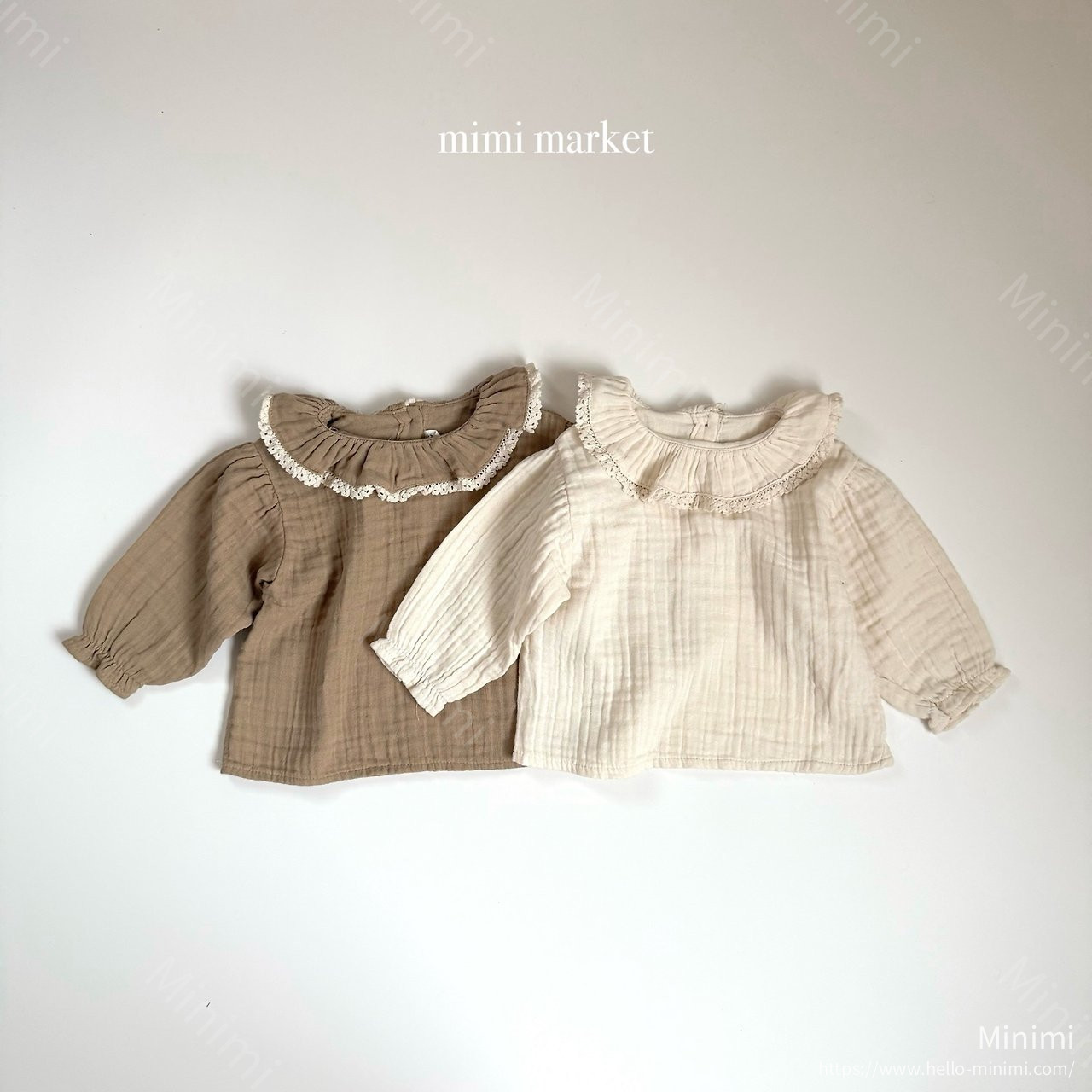 mimi-market Fury Collar Blouse 細節圖 2