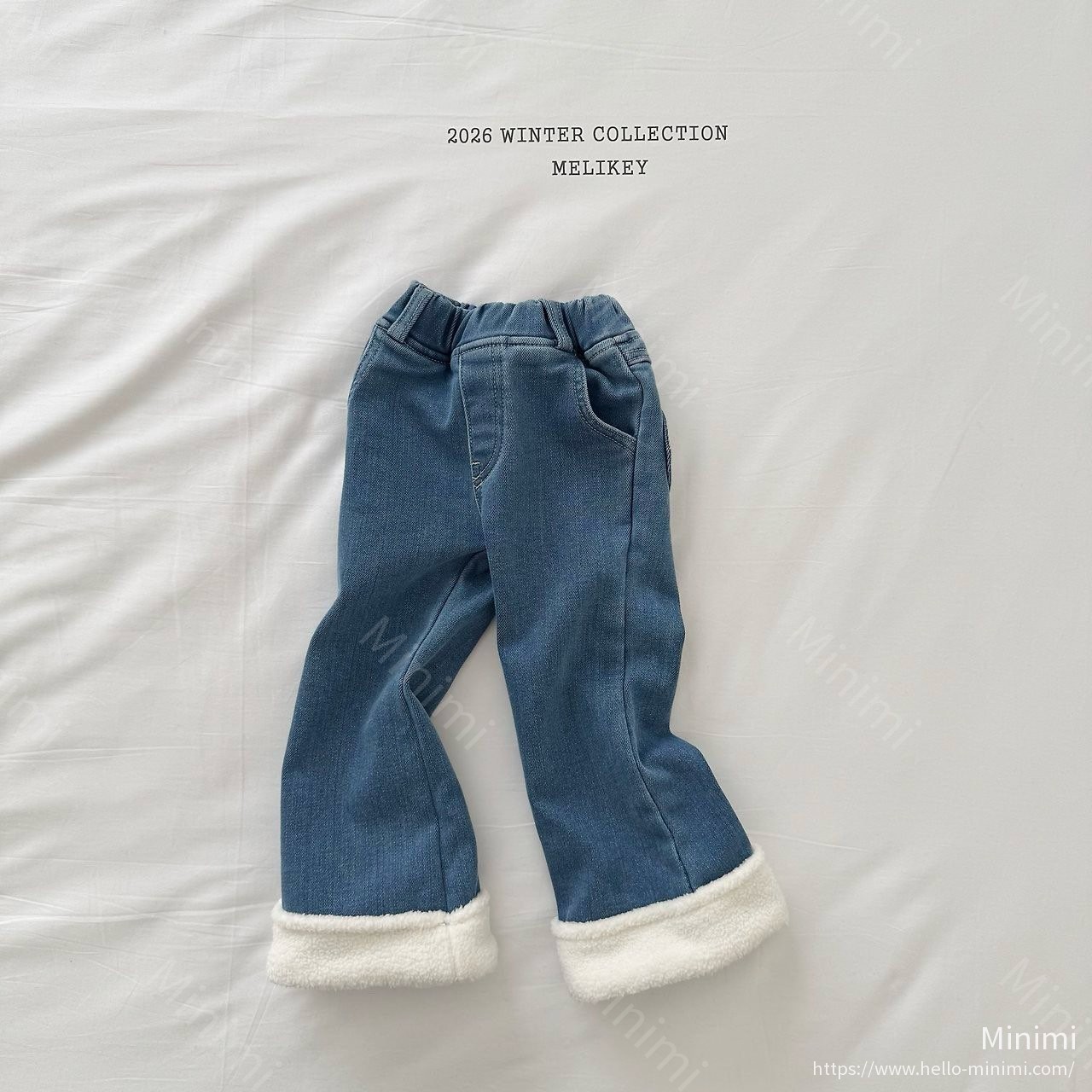 Melikey Wool Denim Heart Bootcut 細節圖 22
