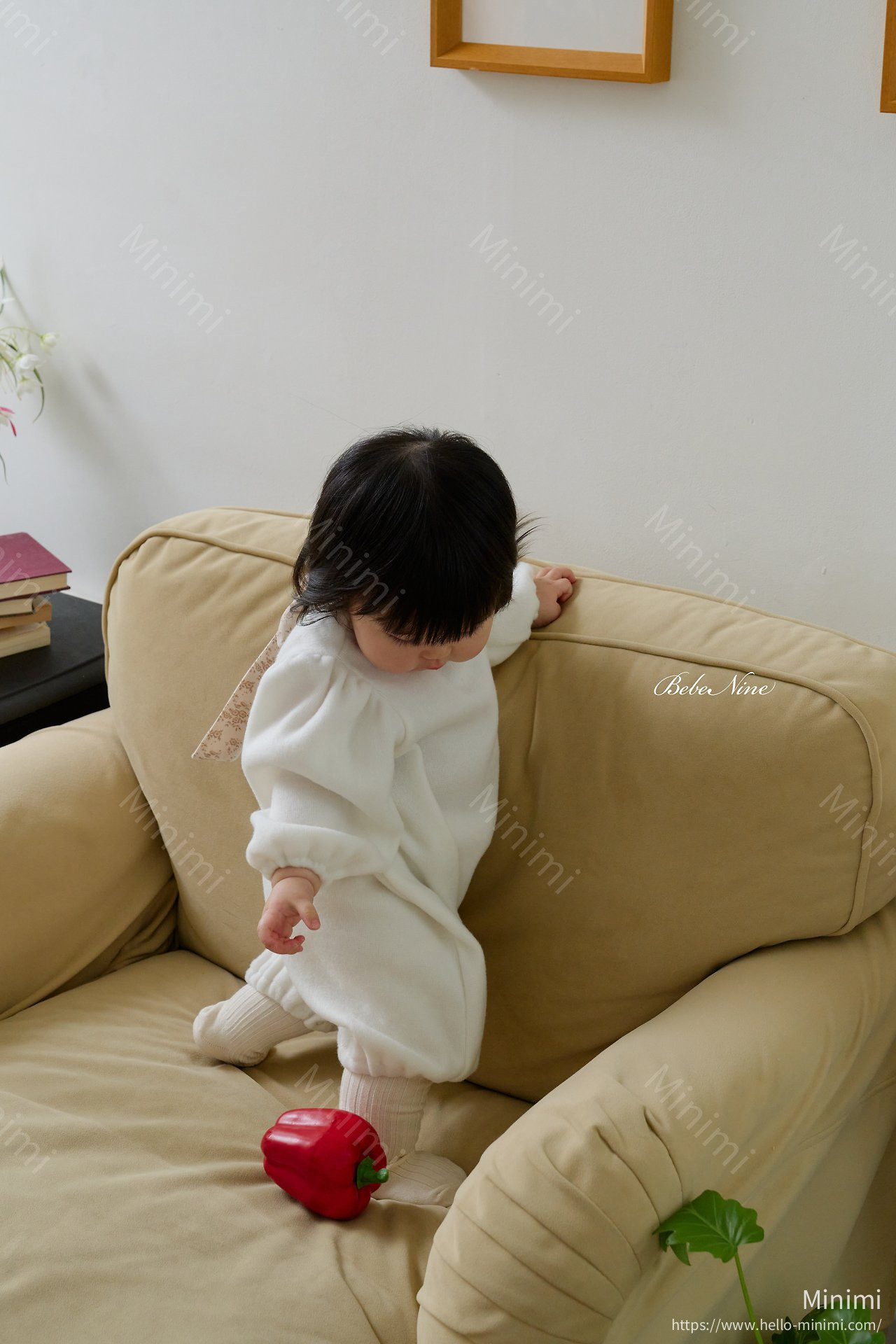 bebe nine Angel Brushed-Lining Romper 細節圖 6