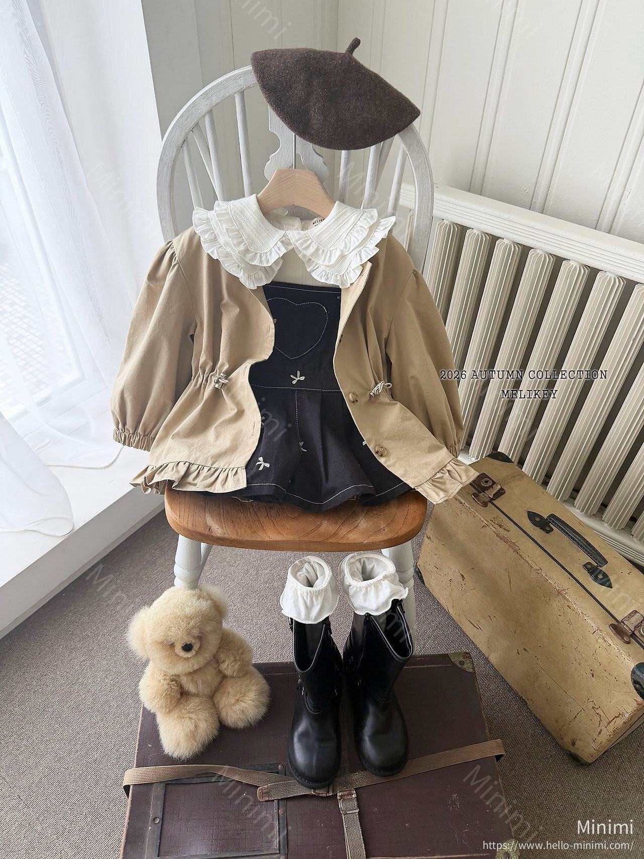Melikey Ribbon Embroidery Overalls 細節圖 7