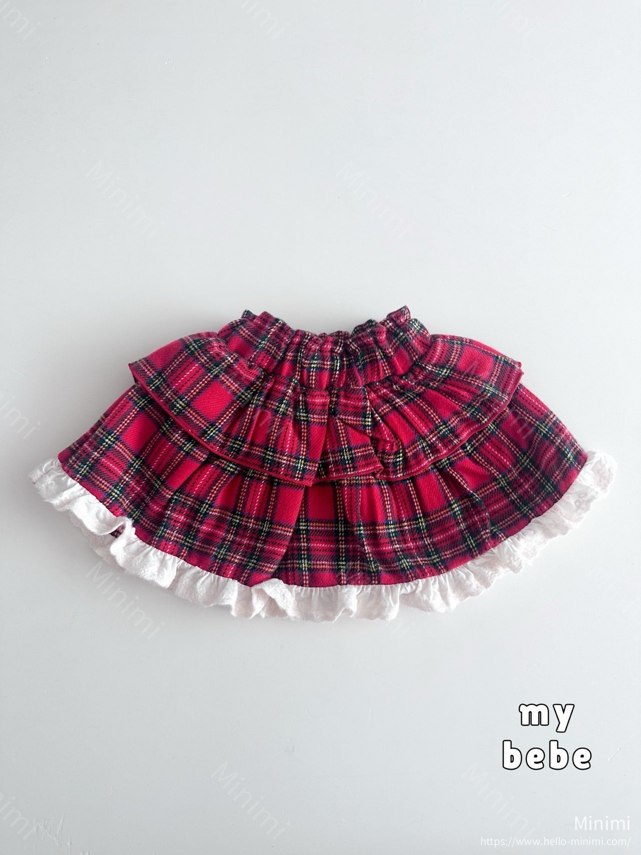 my_bébé Check Tiered Skirt 細節圖 5