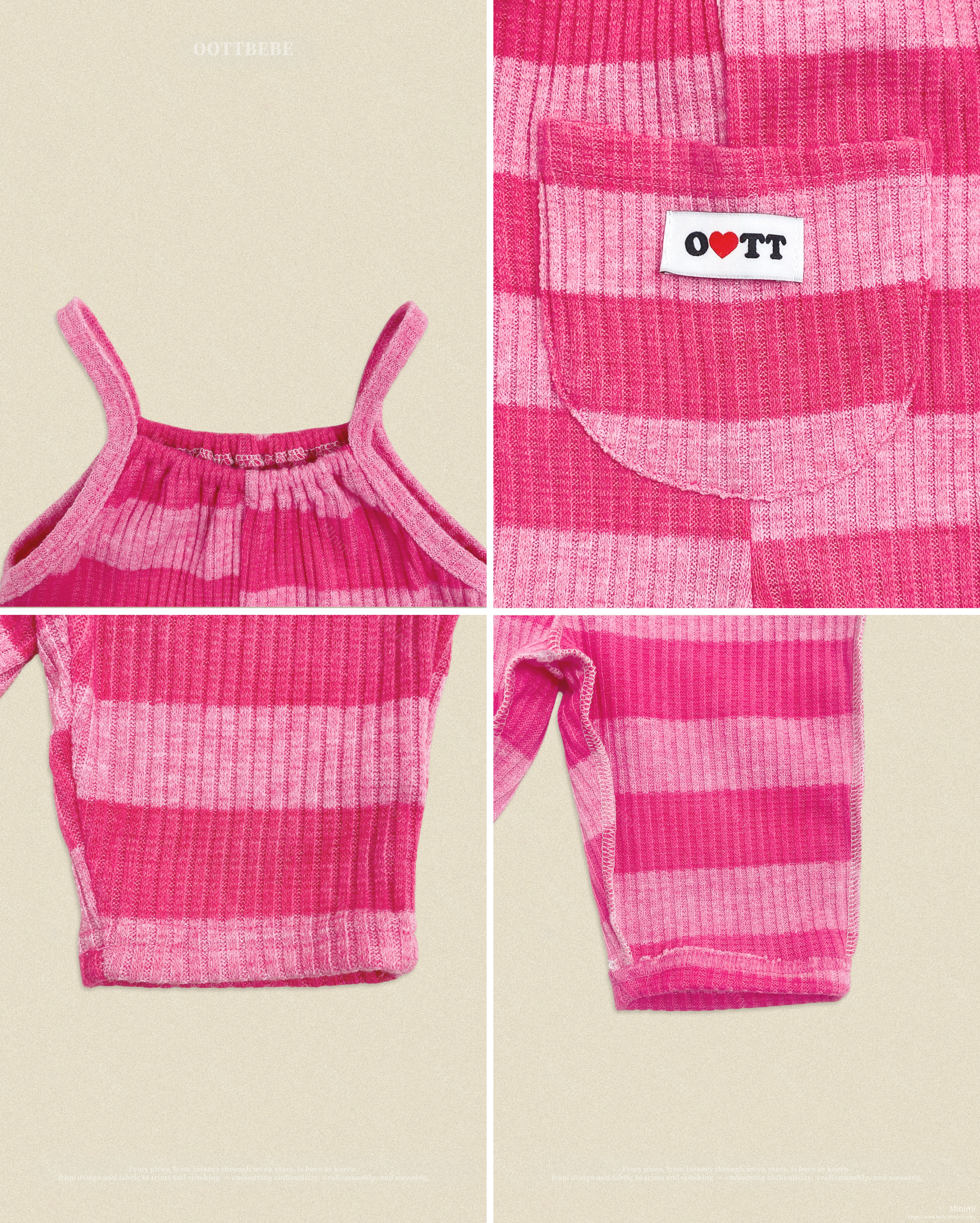 oott bebe Pippi Overalls 細節圖 8