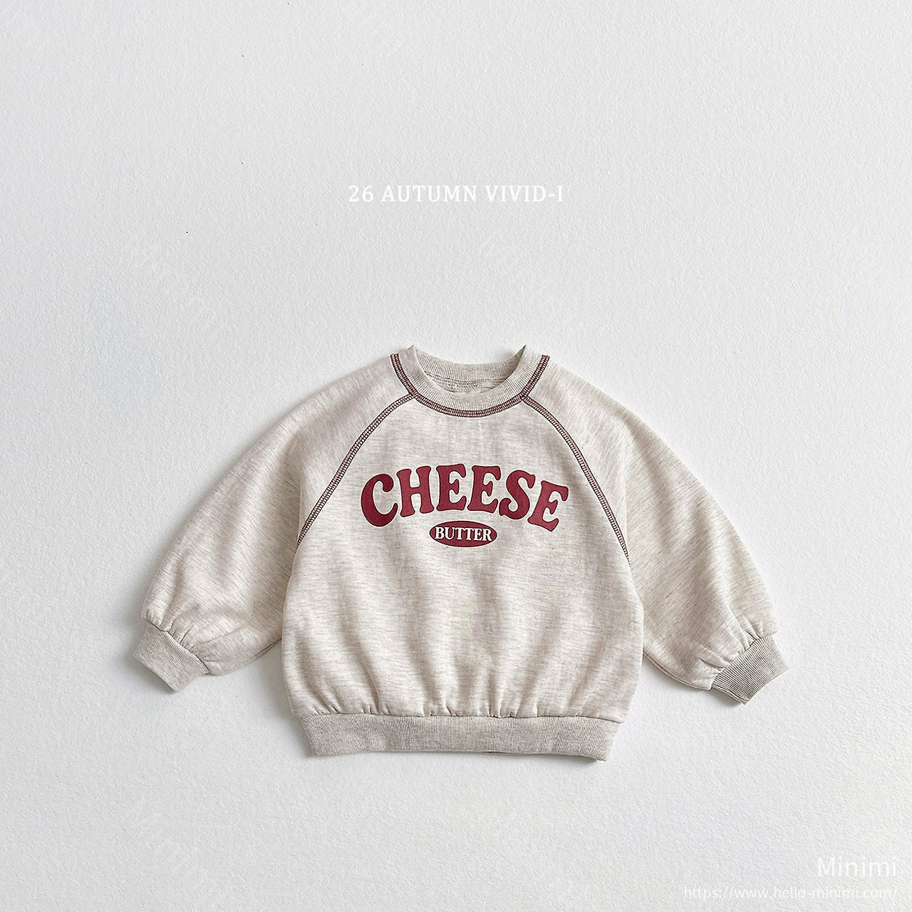 VIVID-I Cheese Stitch Sweatshirt 細節圖 1