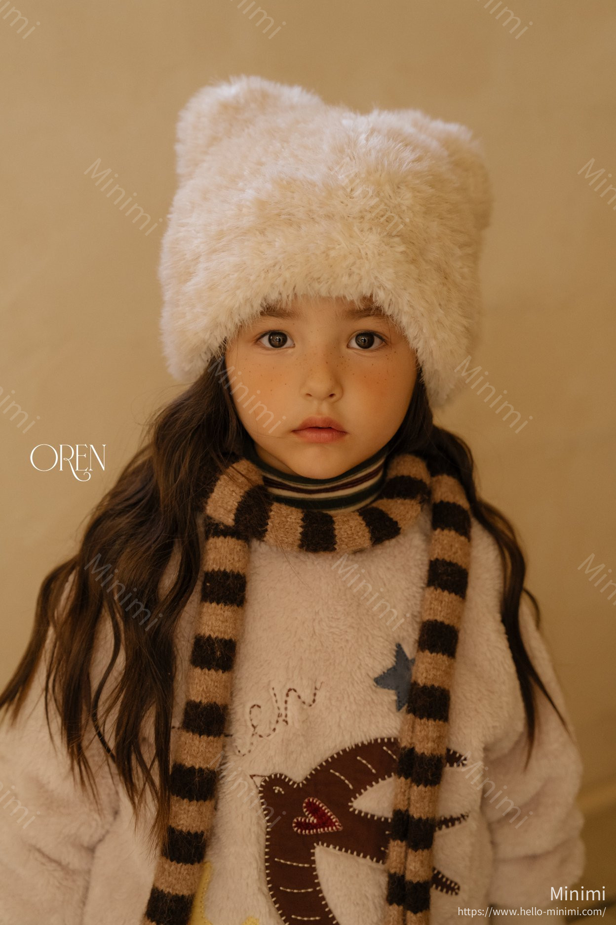 Oren Cat Fake Fur Beanie 細節圖 9