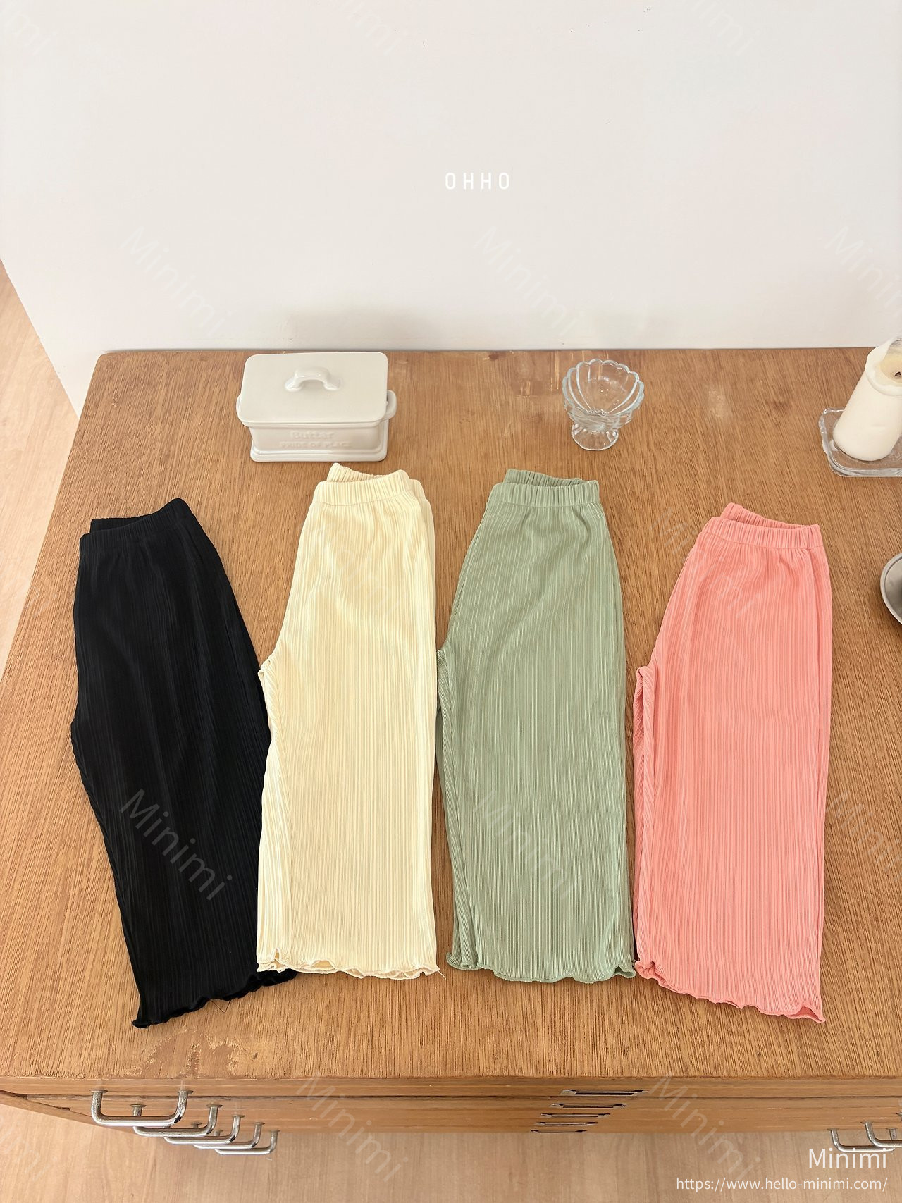 OHHO Heart Pleats Pants 韓國童裝現貨
