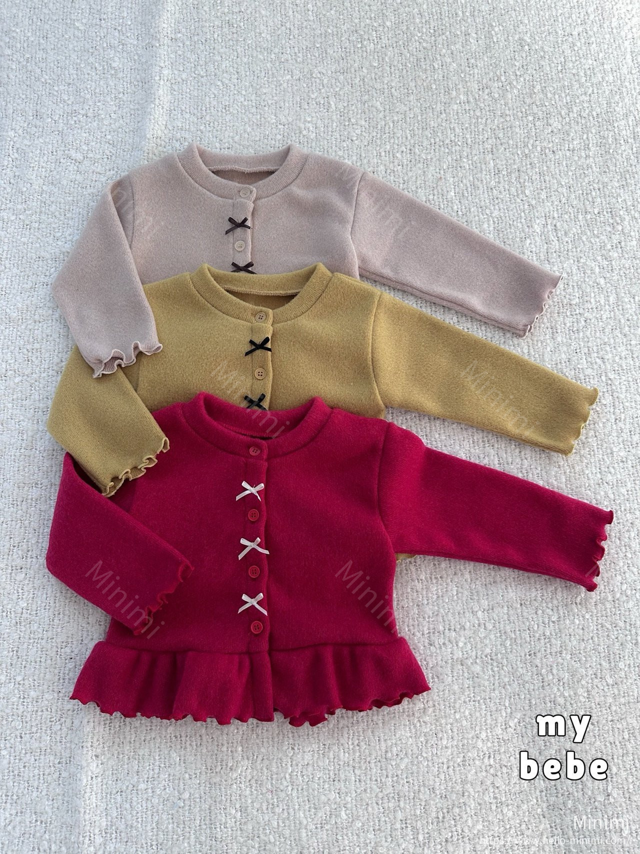 my_bébé Winter Frill Ribbon Cardigan 細節圖 16