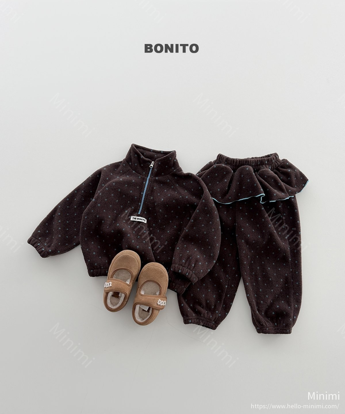 BONITO Dot Frill Half-Zip Set 細節圖 11