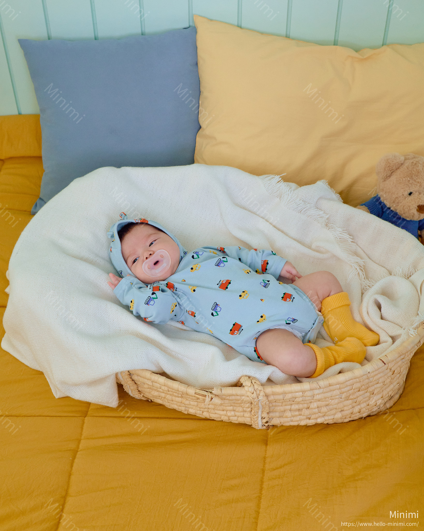 oott bebe Car Bodysuit + Bonnet Set 細節圖 12