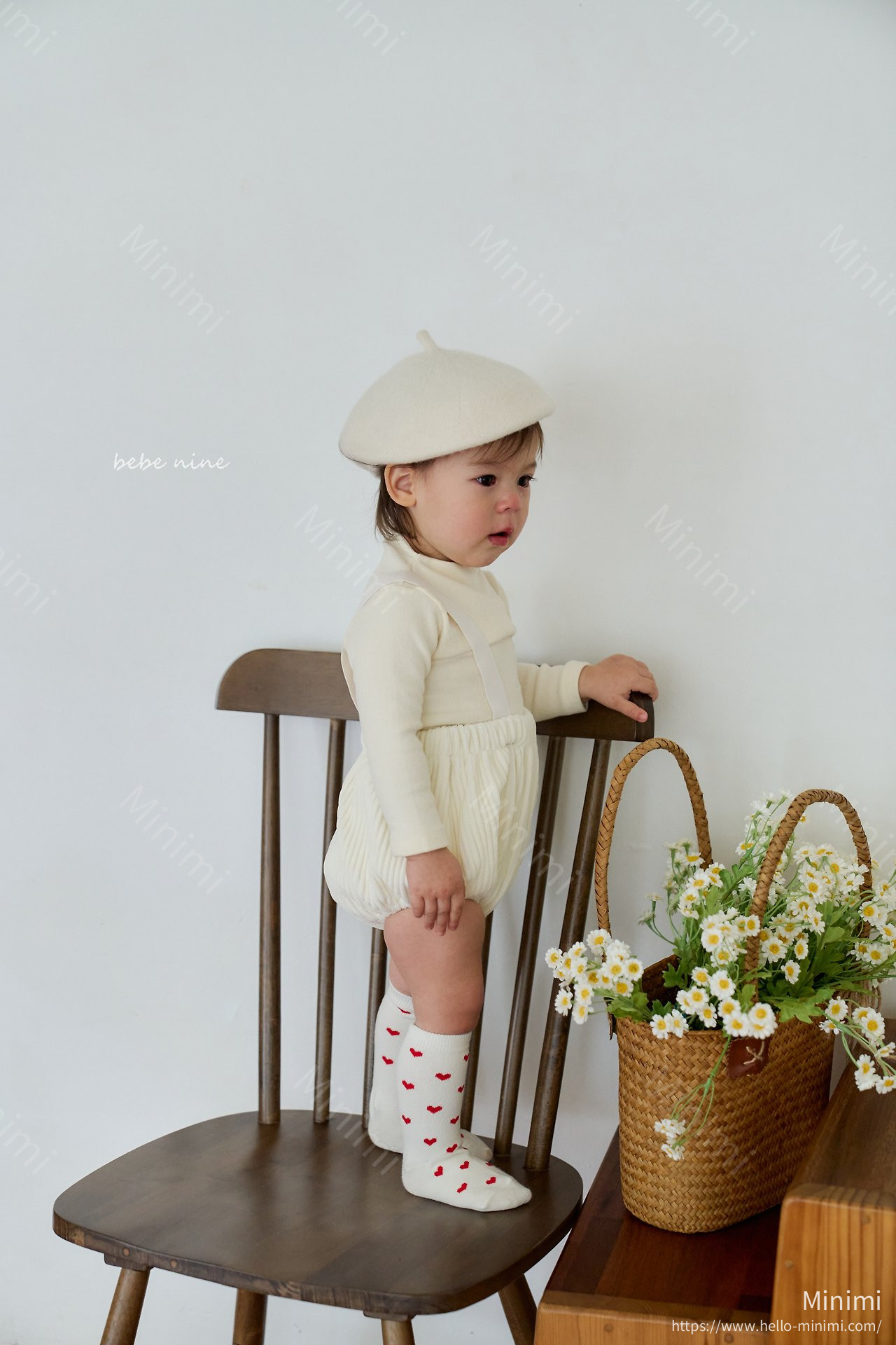 bebe nine Nine Heart Knee Socks Set 細節圖 8
