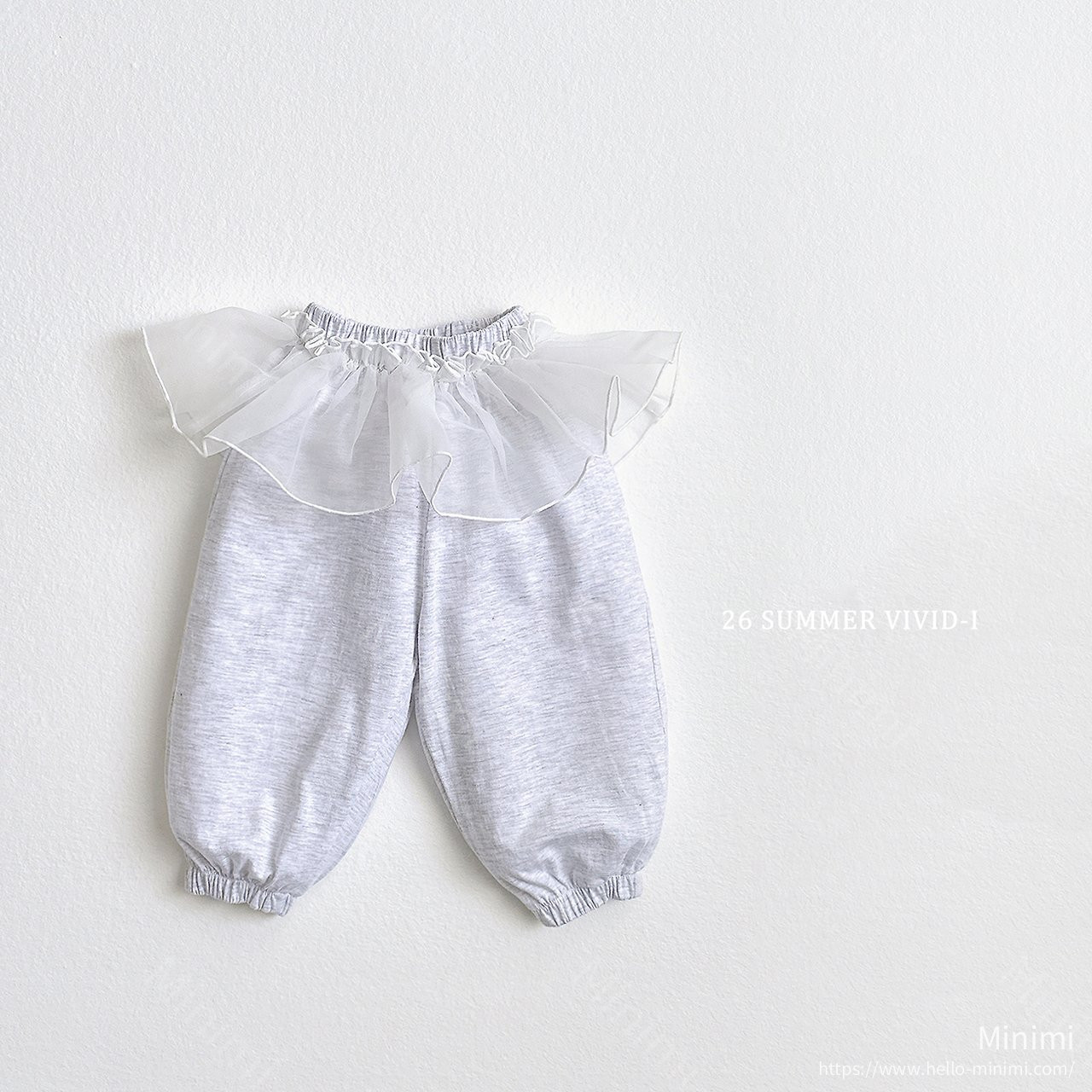 VIVID-I Summer Ruffle Chiffon Joggers 細節圖 2