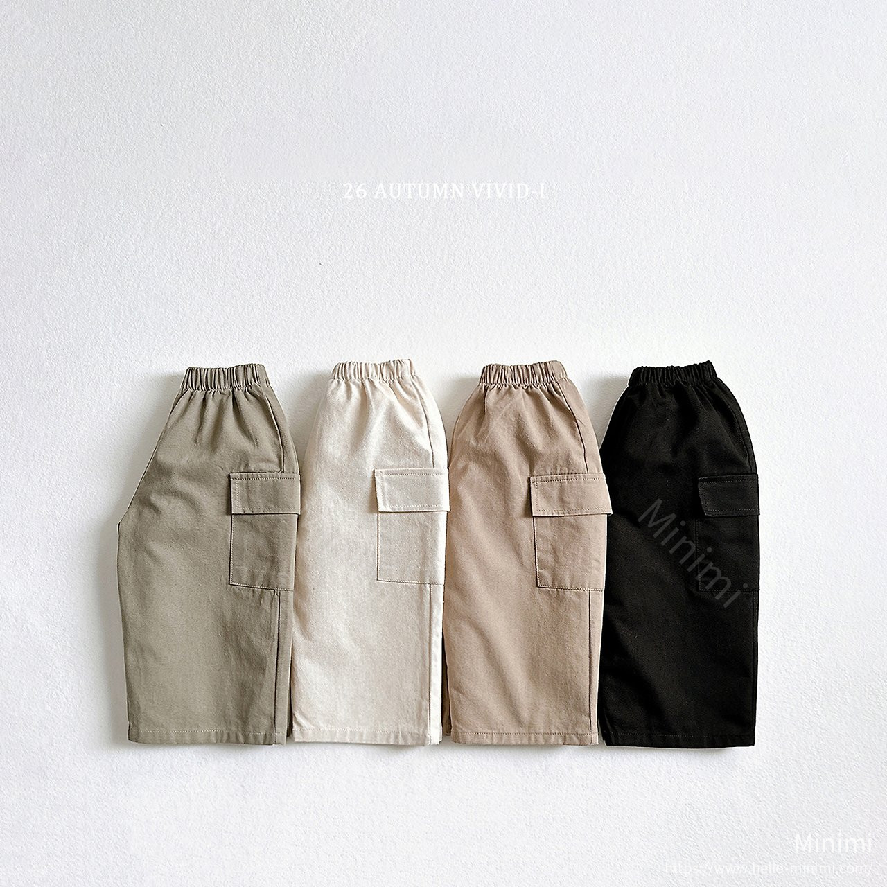 VIVID-I Chino Cargo Pants 韓國童裝現貨