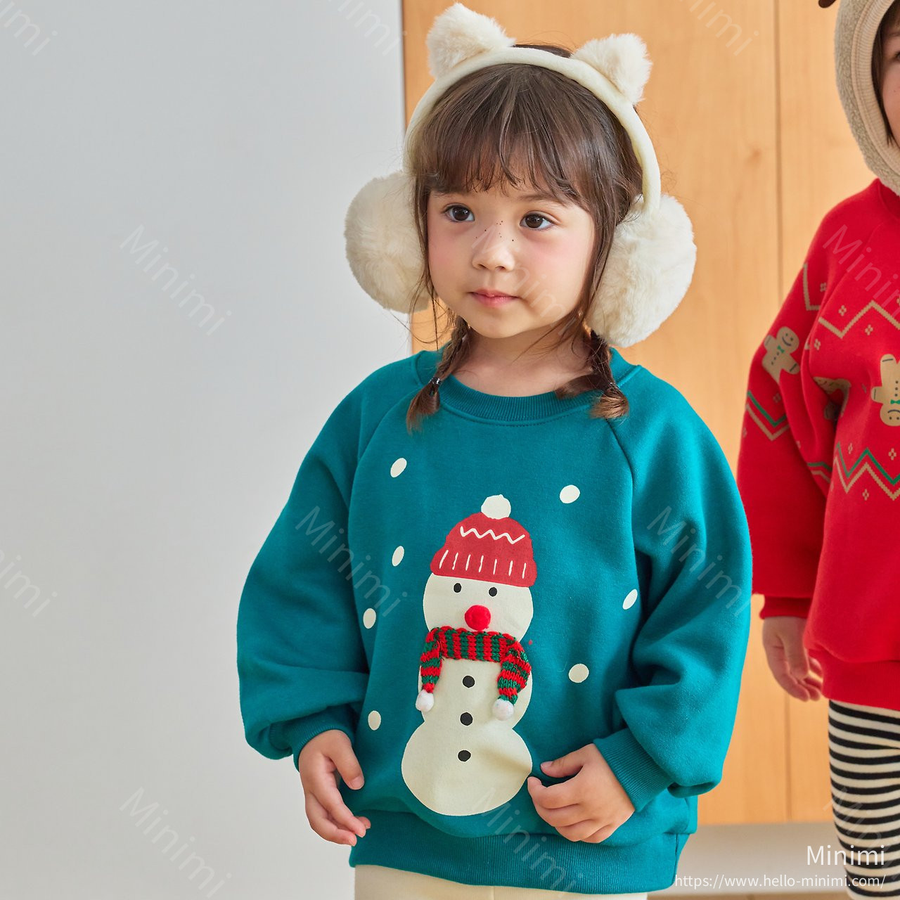 1st BLUE Christmas Snowman Sweatshirt 細節圖 3