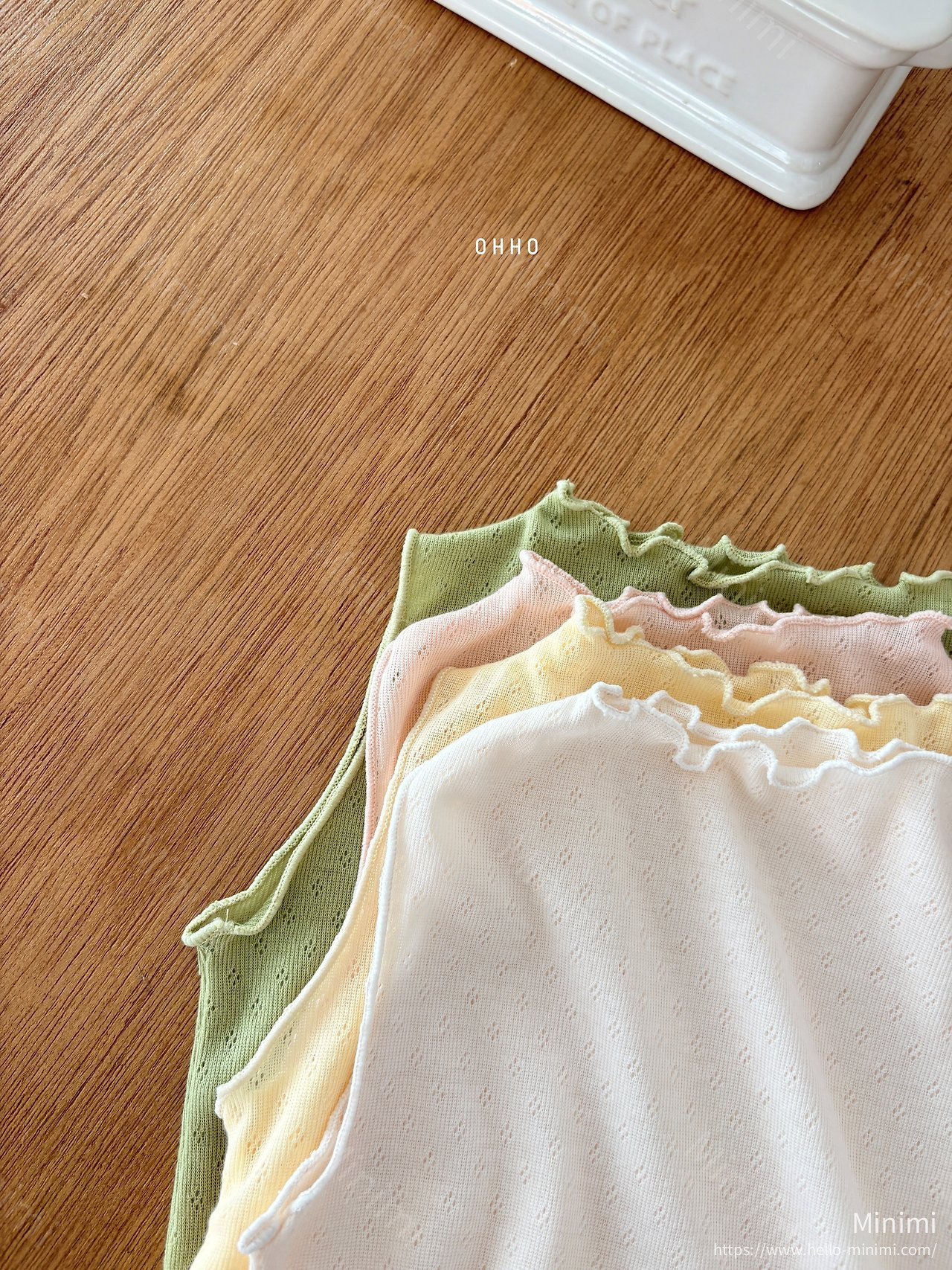 OHHO Eyelet Sleeveless Tee 細節圖 2