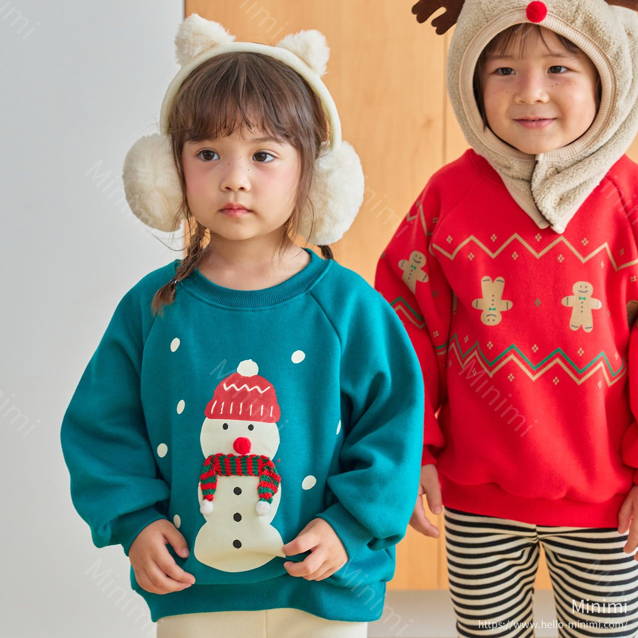 1st BLUE Christmas Snowman Sweatshirt 細節圖 5