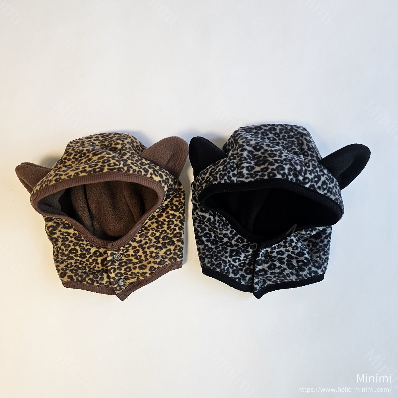 1st BLUE Leopard Warmer Hat 細節圖 1