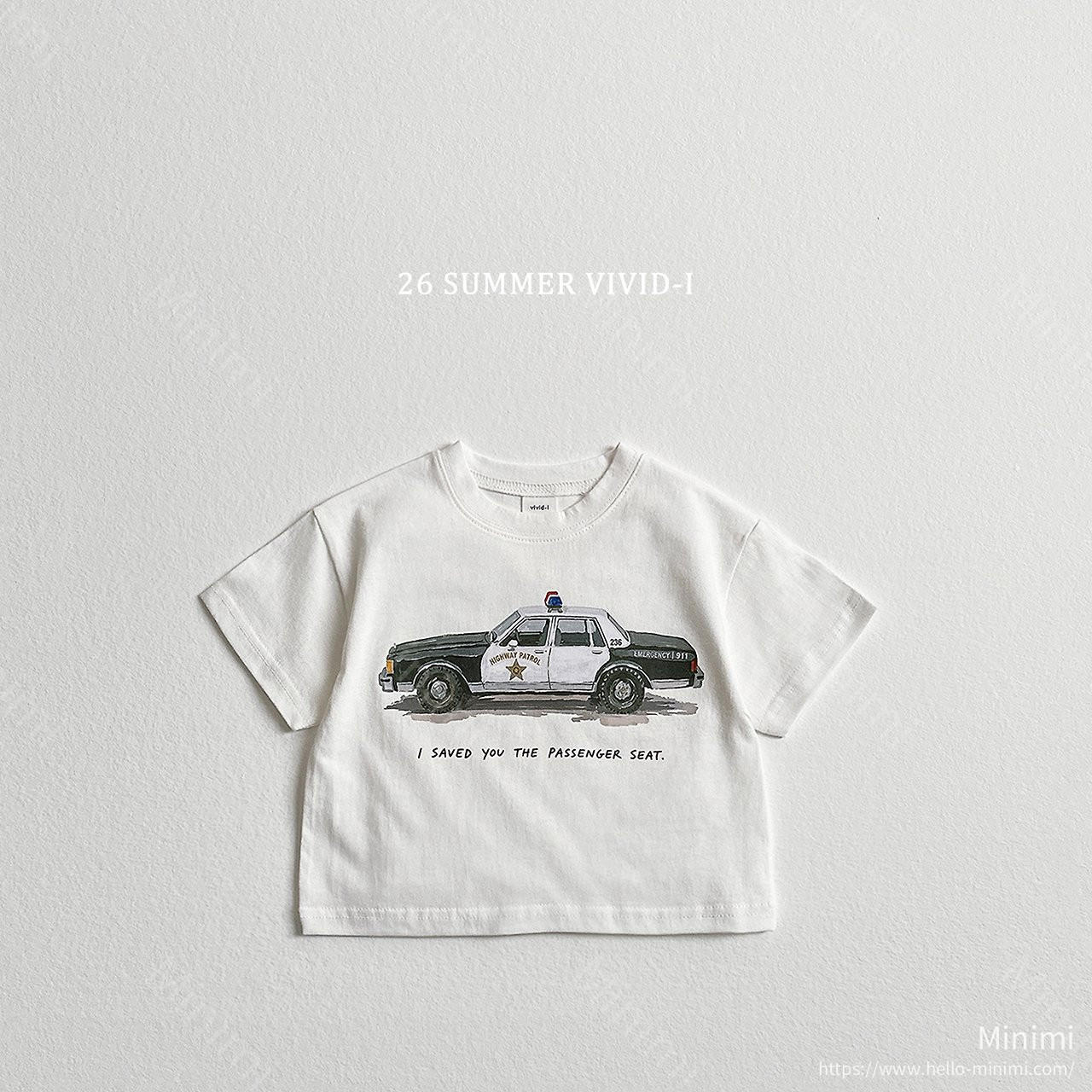 VIVID-I Vintage Car T-Shirt 細節圖 2