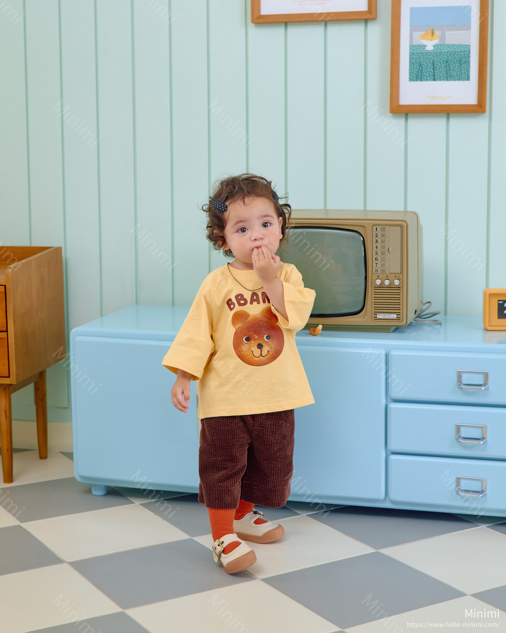 oott bebe Bread Raglan T-shirt (Kids) 細節圖 18