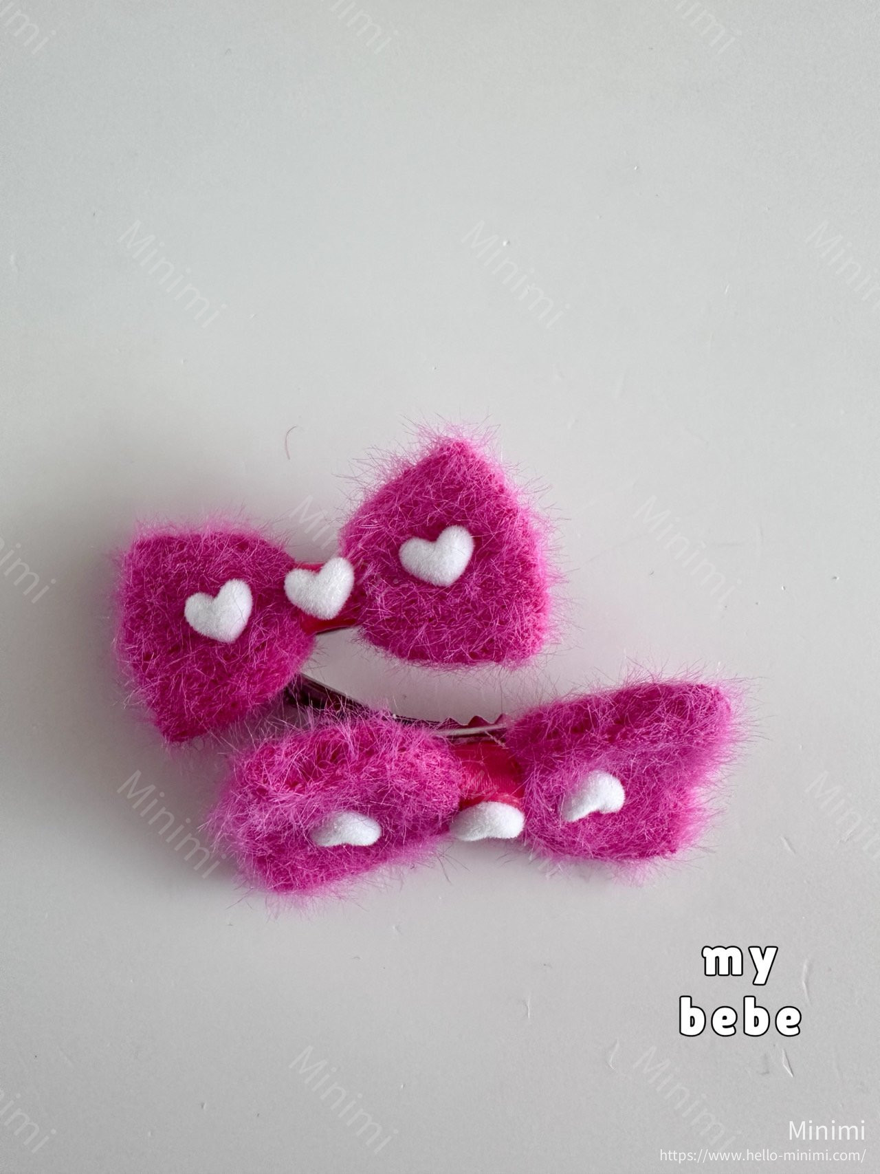 my_bébé Angora Ribbon Hairpin Set 細節圖 7