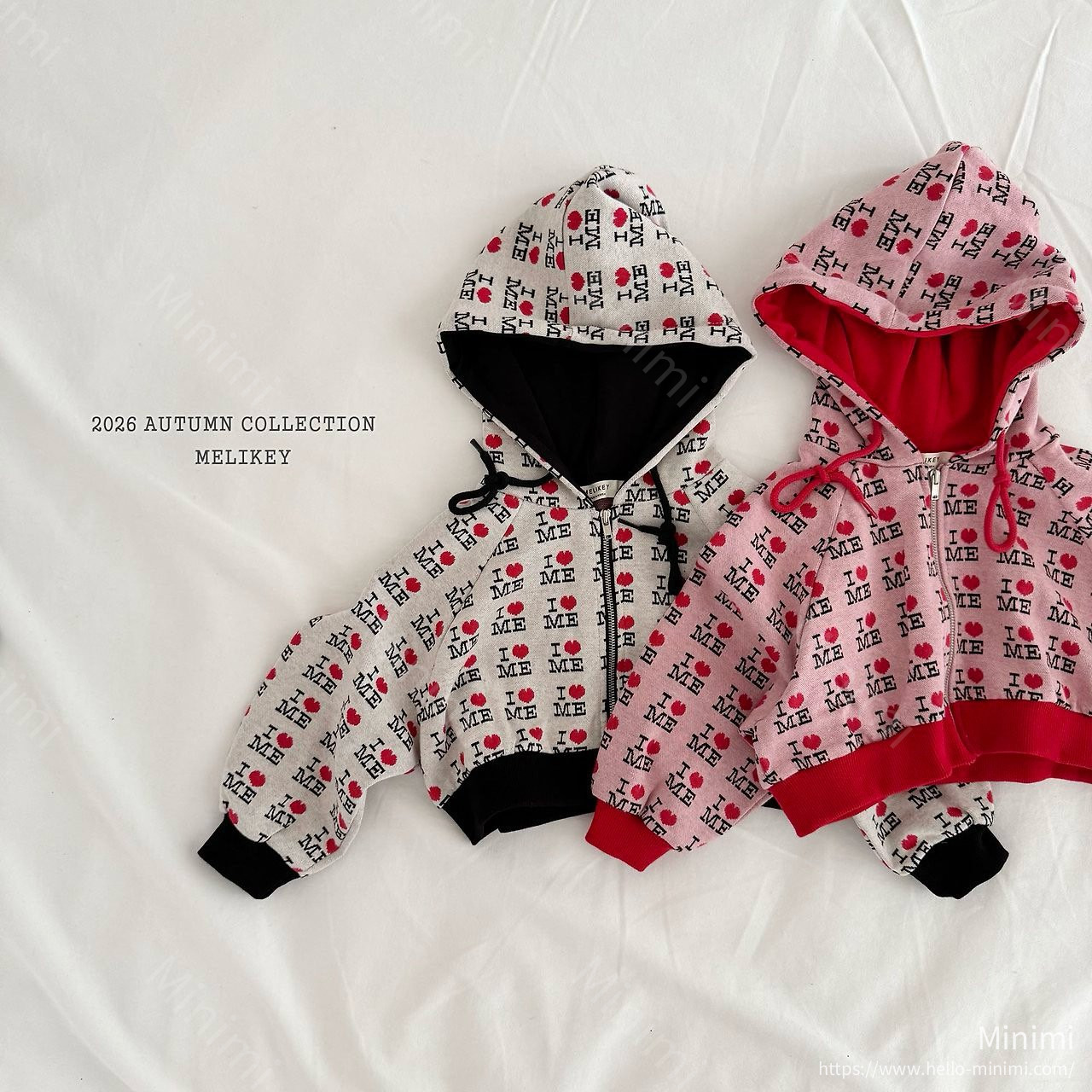 Melikey Love Me Hooded Zip-up 細節圖 1