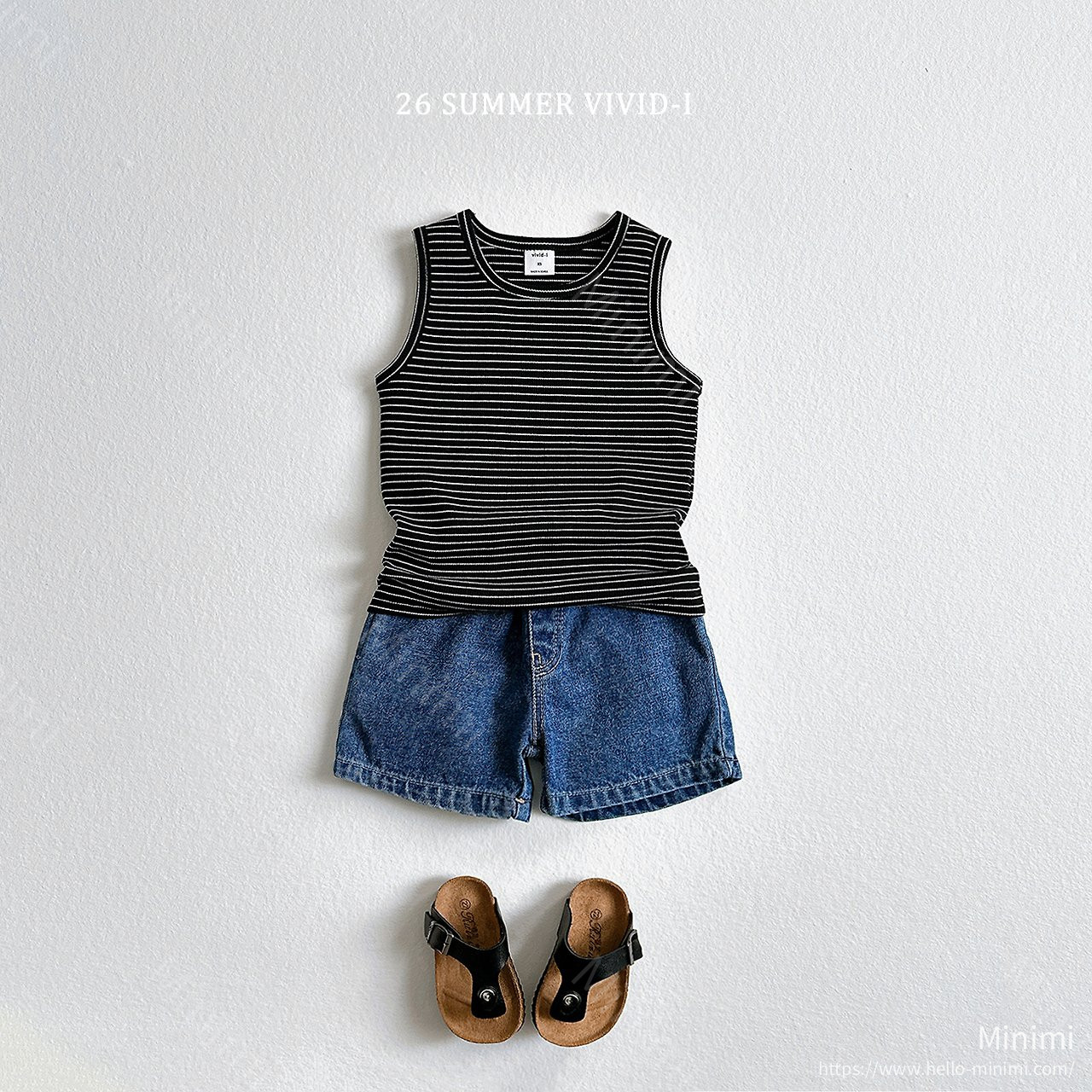 VIVID-I (Event) Striped Ribbed Sleeveless Top 細節圖 10
