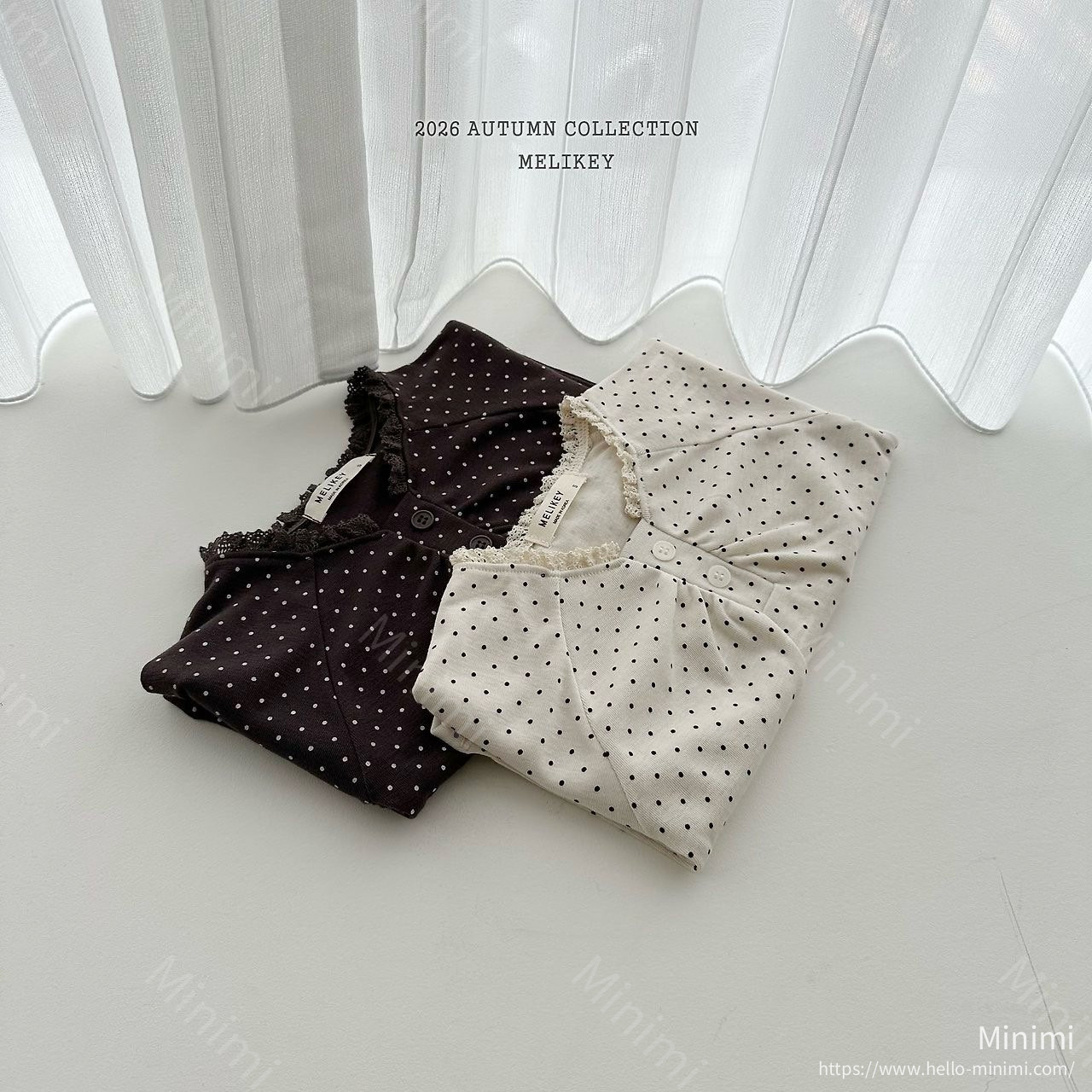 Melikey Dot Shirring T-shirt 細節圖 11