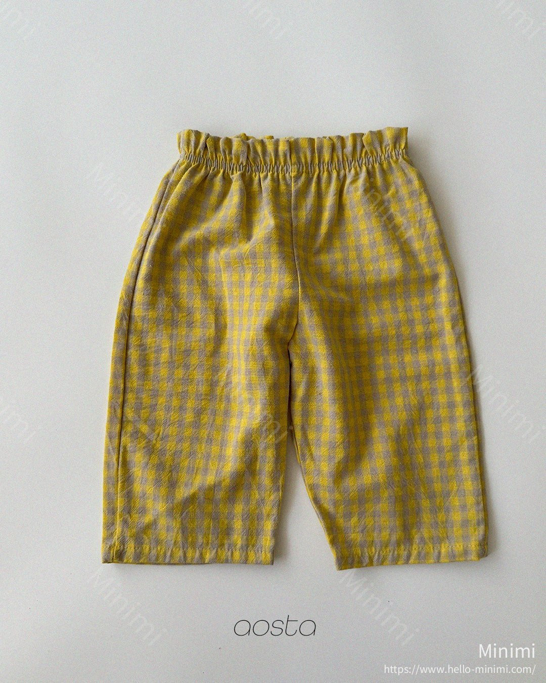 Aosta atelier Caramel Check Pants 細節圖 21