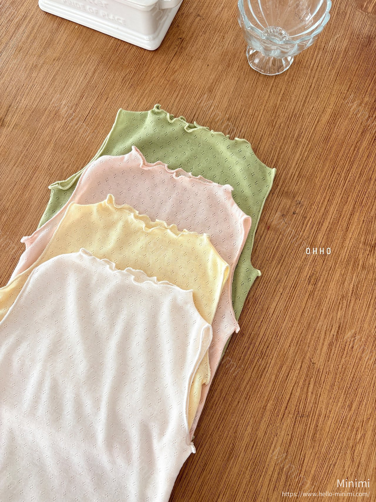 OHHO Eyelet Sleeveless Tee 細節圖 1