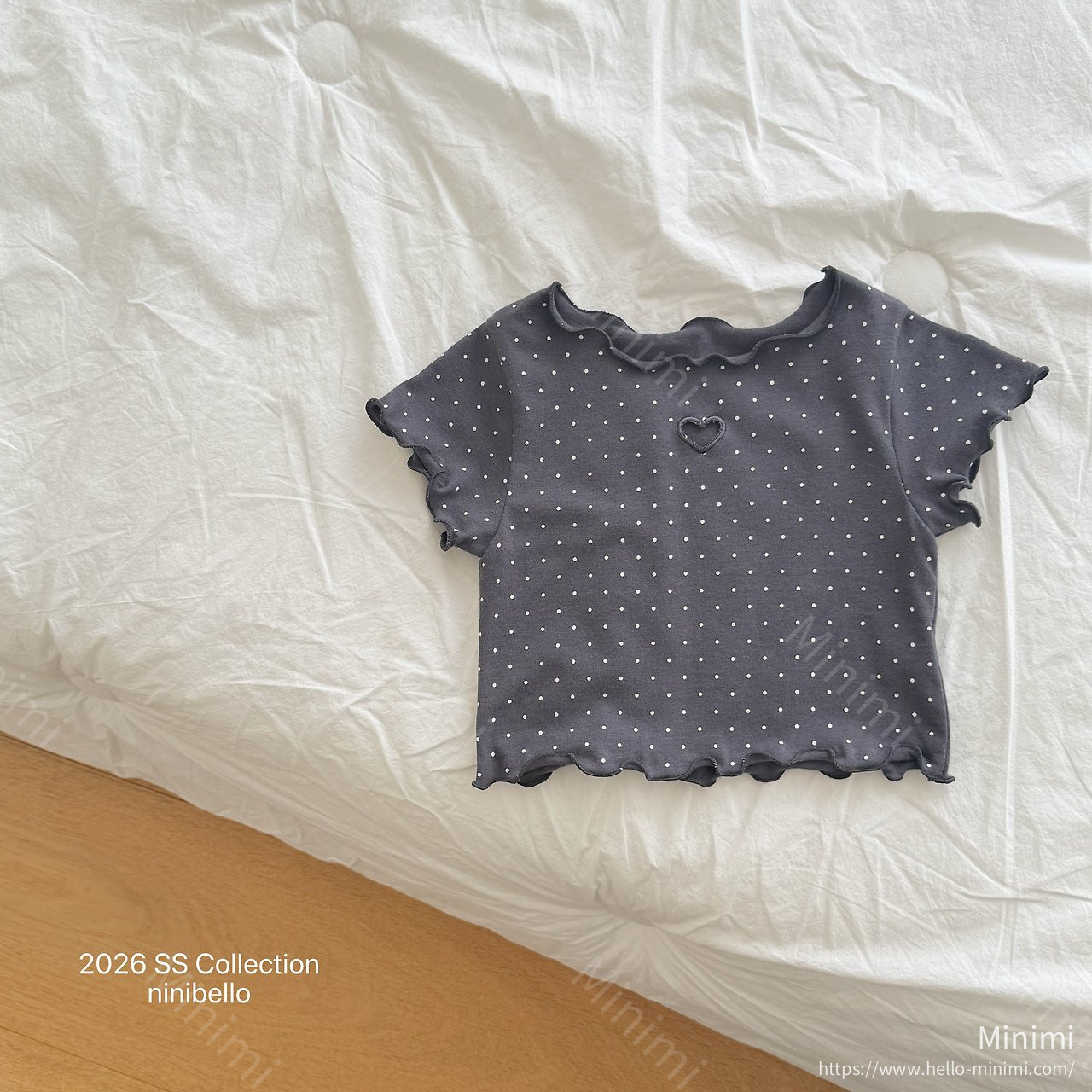 ninibello Dot Heart Punching T-shirt 細節圖 4