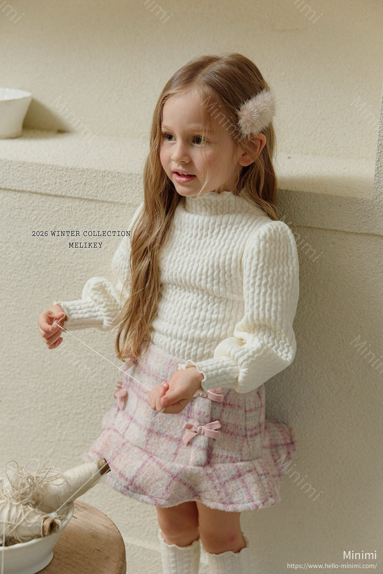 Melikey Check Ribbon Frill Skirt 細節圖 3