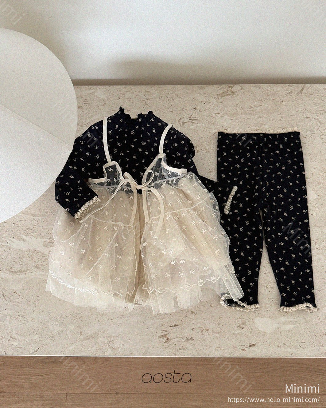 Aosta atelier Lace Ribbon Open Dress 細節圖 7