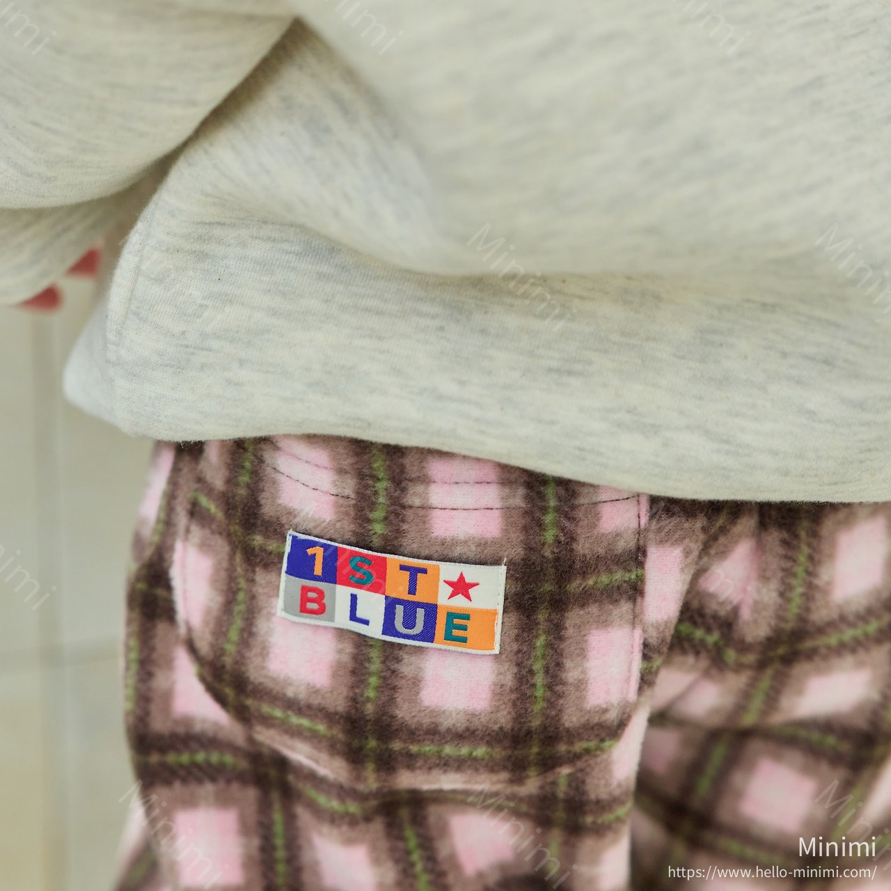 1st BLUE Check Fleece Pants 細節圖 11