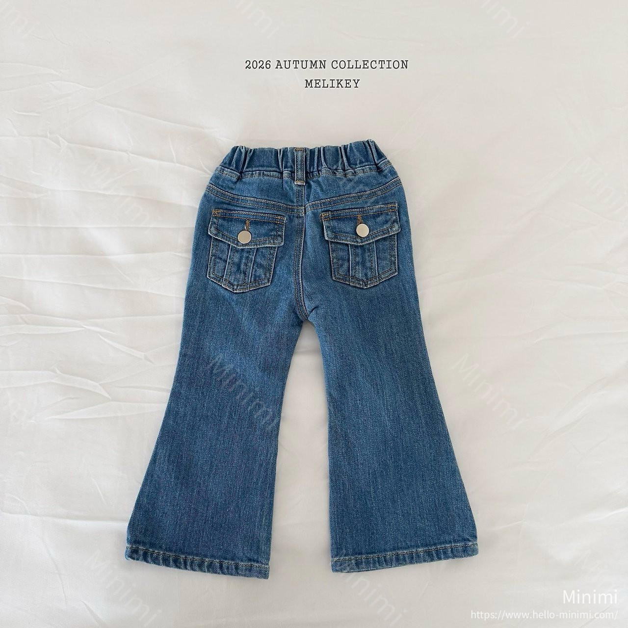 Melikey Pocket Bootcut Pants - 韓國童裝代購主圖