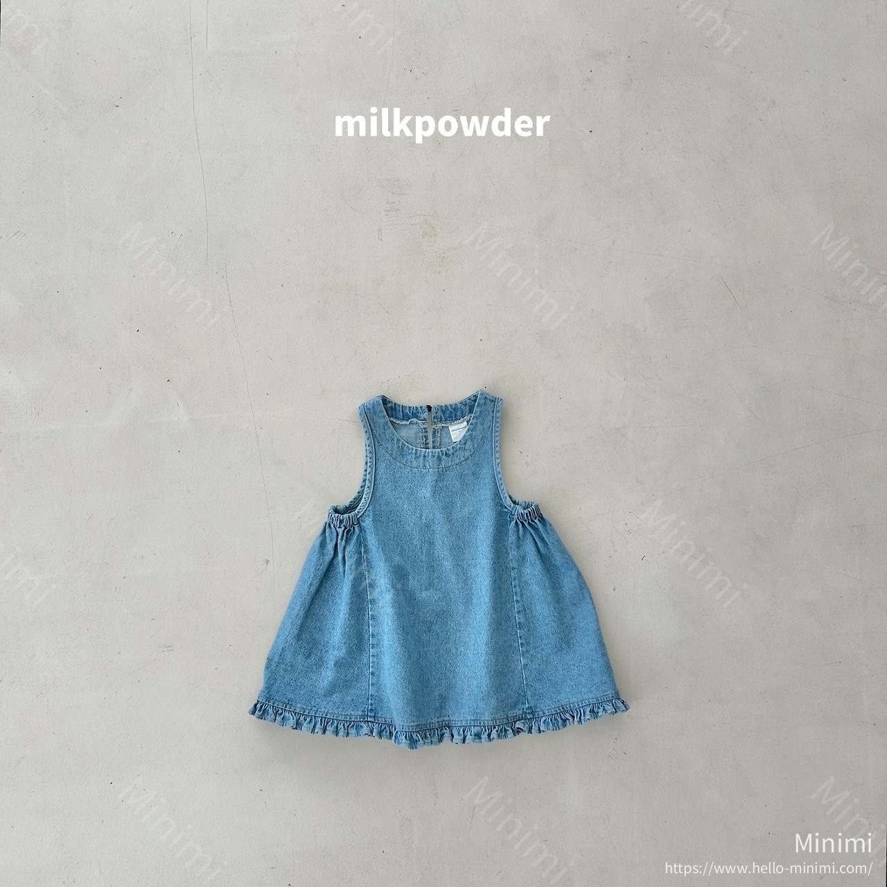 milkpowder Millie Denim Dress - 韓國童裝代購主圖