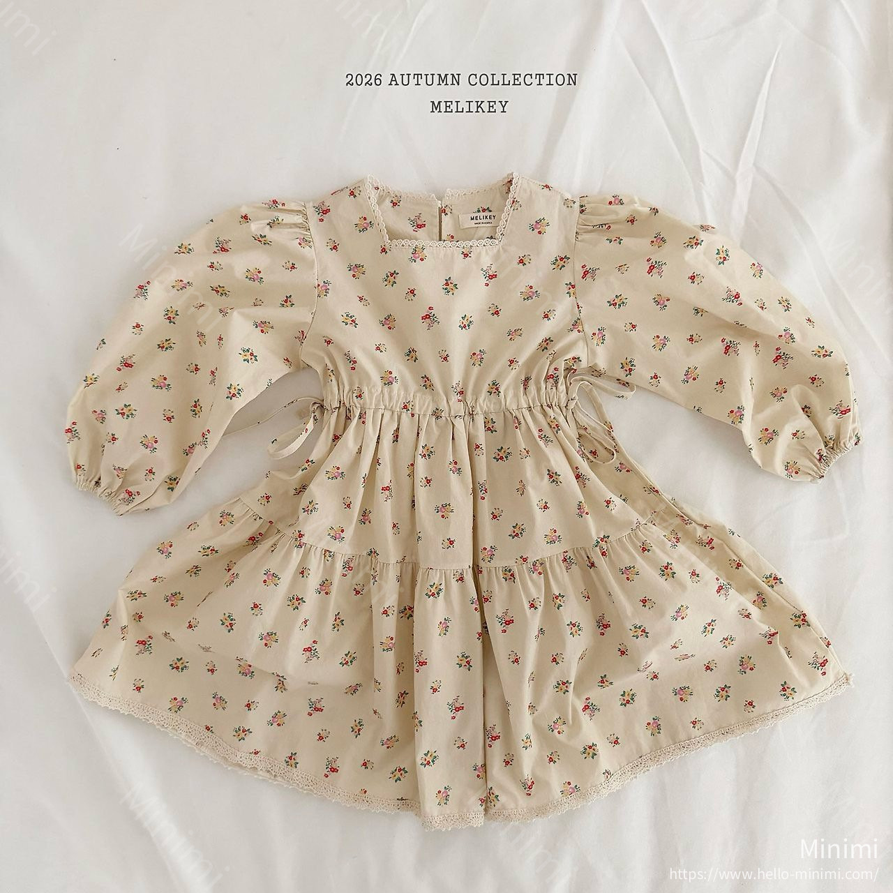 Melikey Vintage Flower Dress 細節圖 1