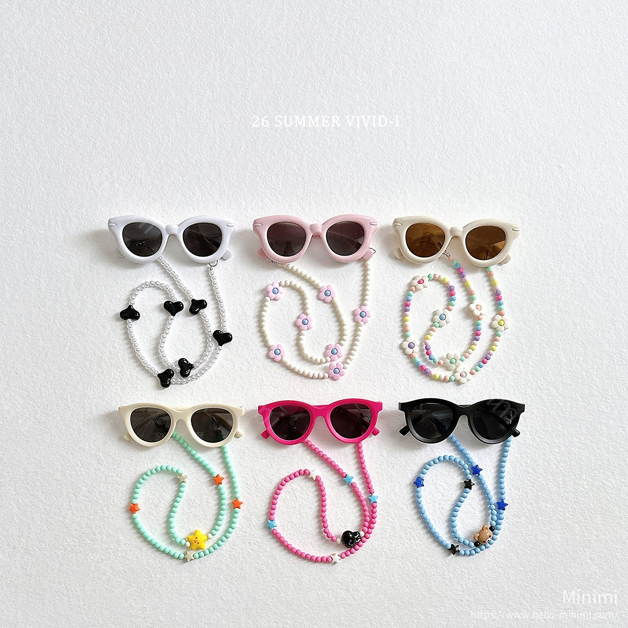 VIVID-I Necklace Sunglasses - 韓國童裝代購主圖