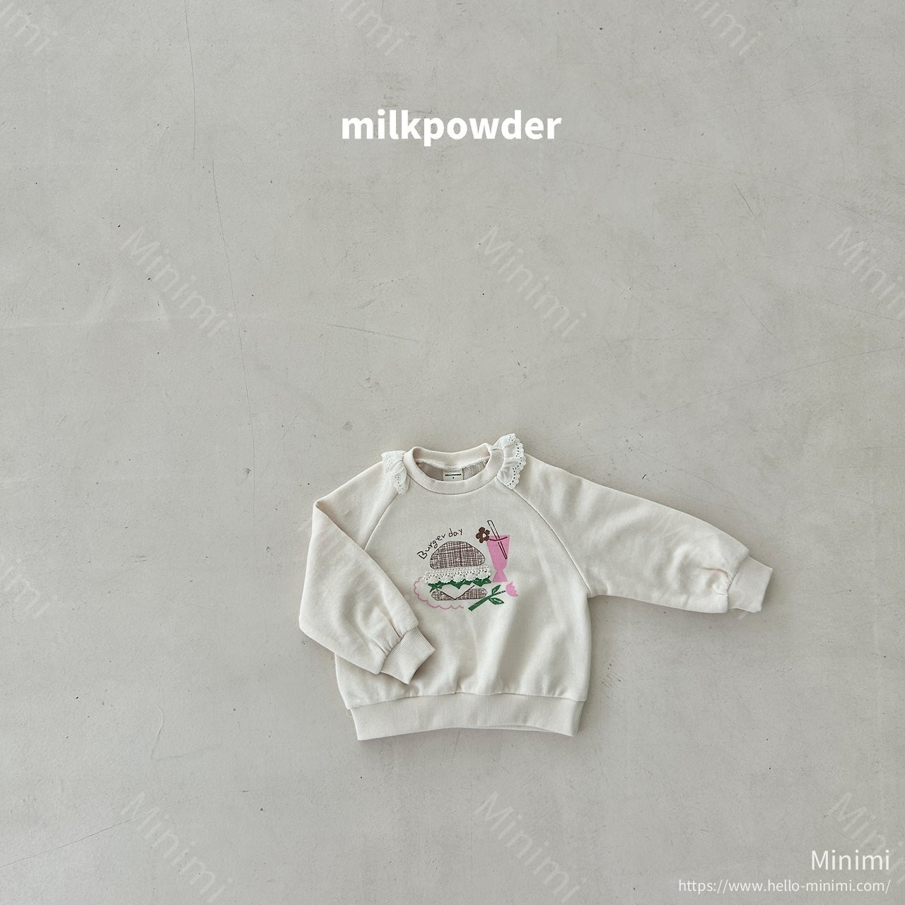 milkpowder Burger Sweatshirt 細節圖 5